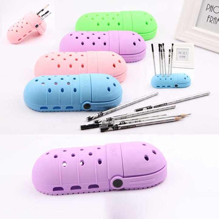 2 Pcs Purple Portable Makeup Brush Holder - Silicone Cosmetic Organizer with 21 Slots, Washable, 20x8x5cm, 170g(makeup brush not included) โ image 2