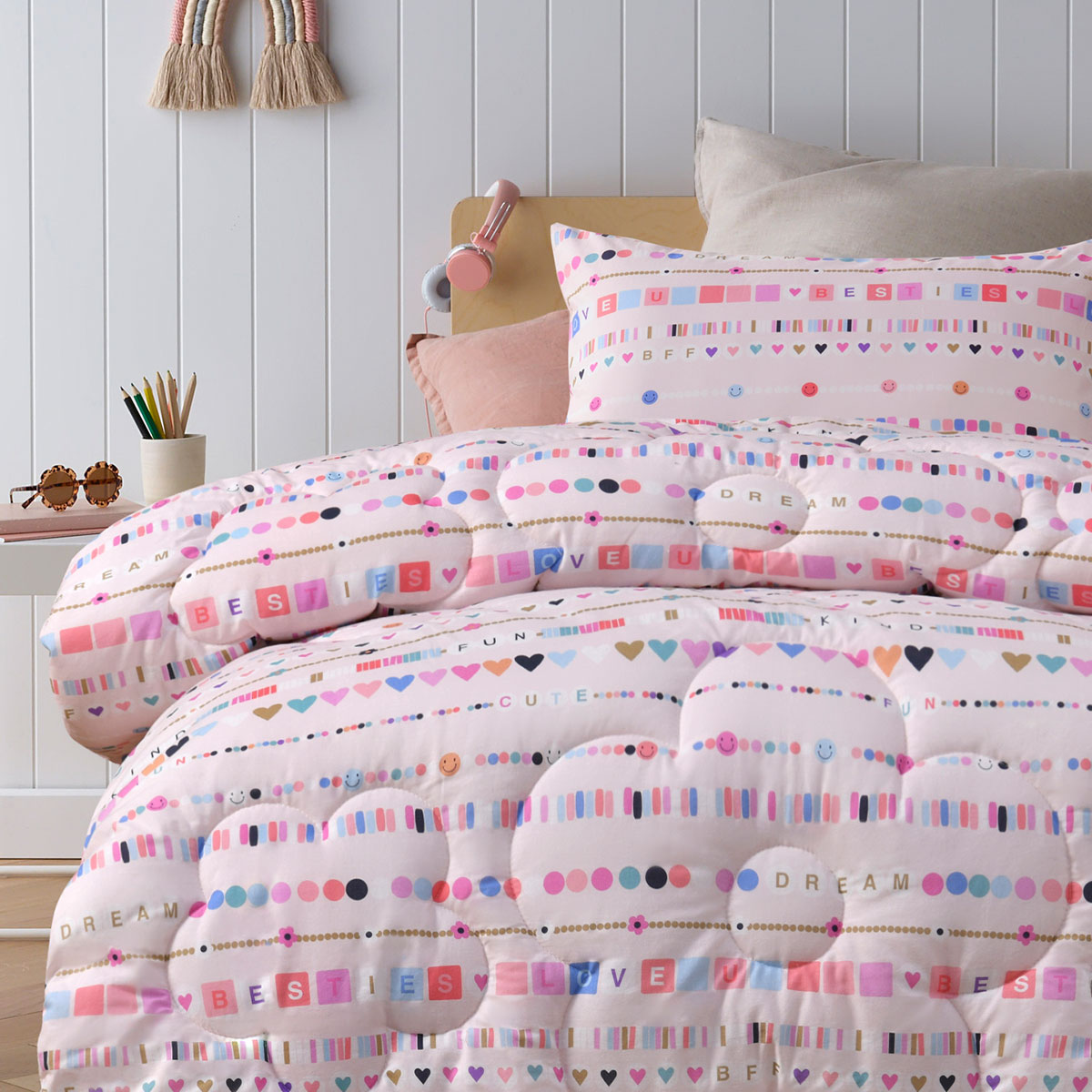 Happy Kids Swifty 2 Piece Washed Cotton Cover Comforter Set Single 160cm x 220cm — image 3