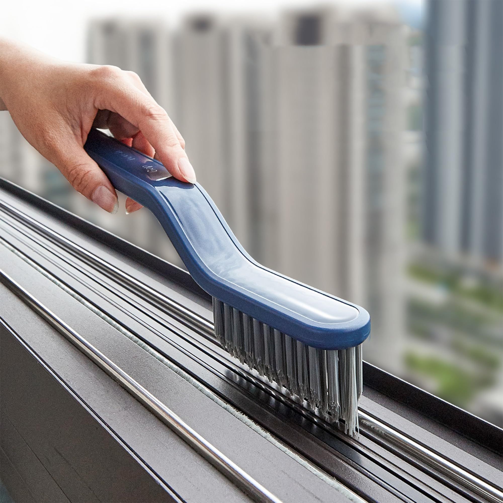 Cleaner Scrub Brush, Stiff Angled Bristles Gap Cleaning Brush, Grout Cleaner Brush for Showers, Bathtubs â image 4