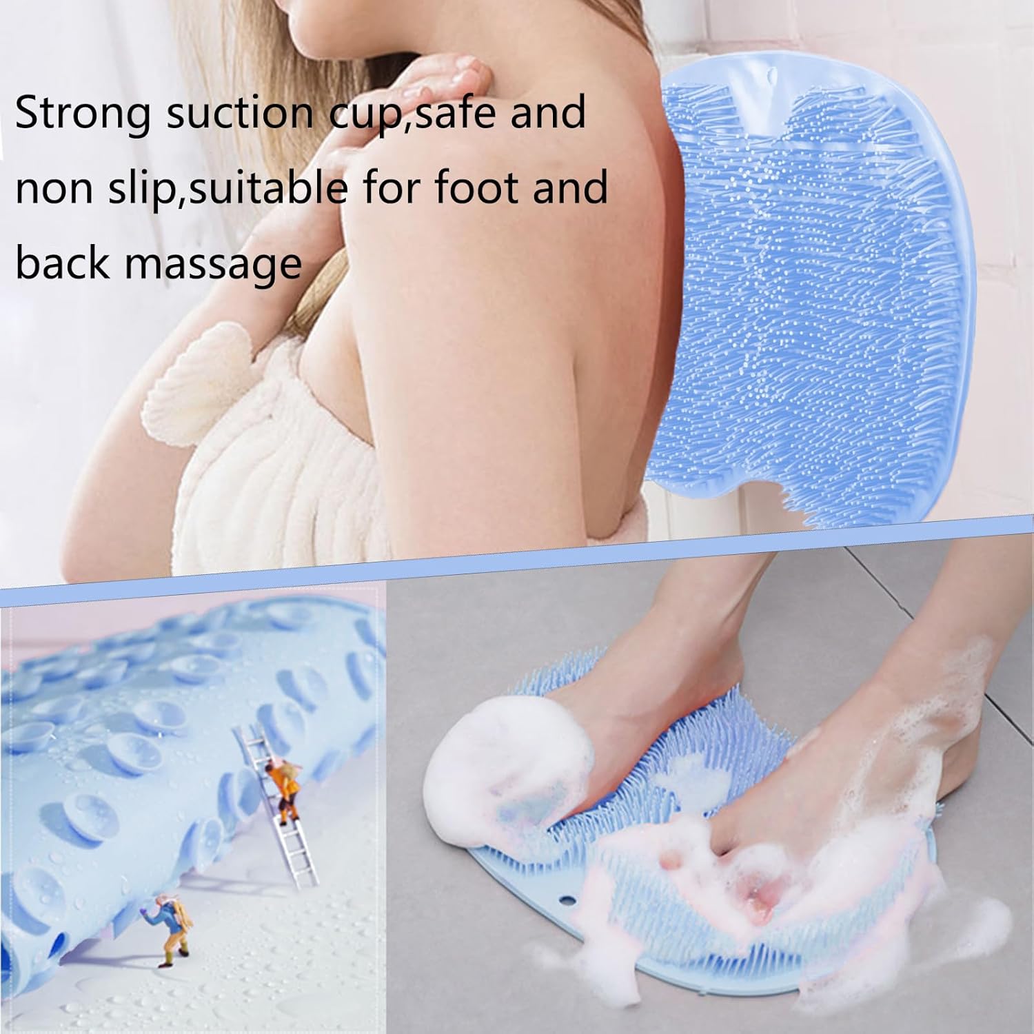 Non-Slip Bath Mat with Suction Cups Multifunctional Shower Mat for Bathroom Safety and Comfort — image 4
