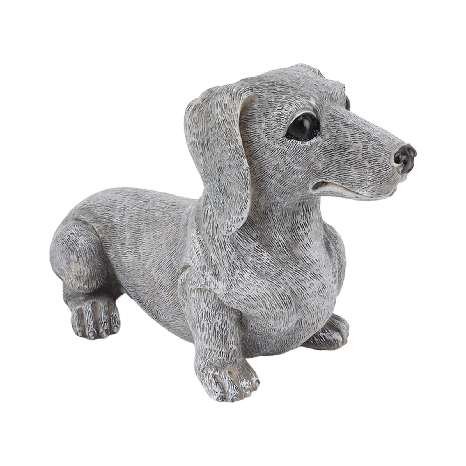 Dachshund Figurine Resin Dachshund Sculpture Outdoor Statue Ornament Dog Lover Gift For Garden Patio Lawn Courtyard Home Desktop Decoration — image 3