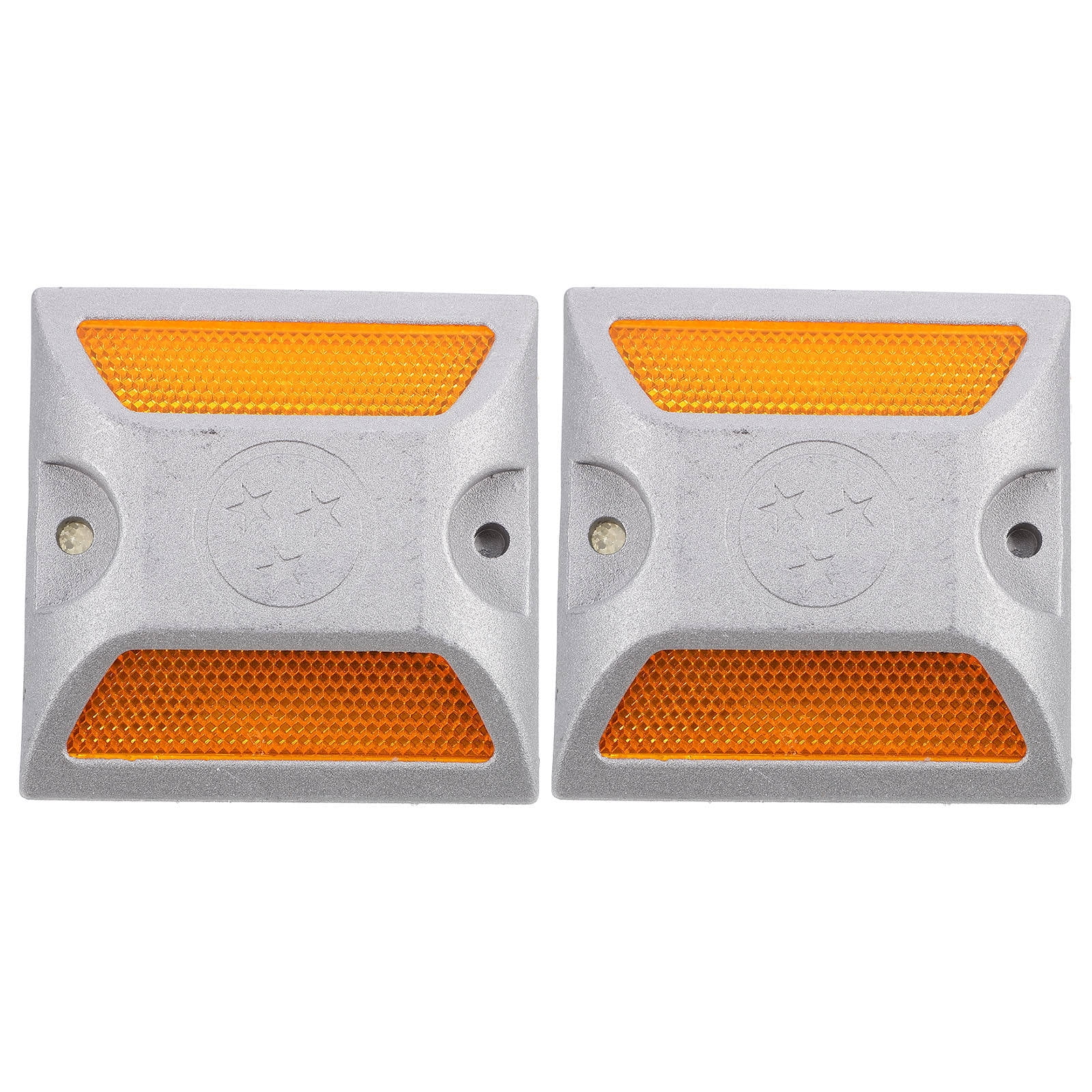 2Pcs Driveway Reflectors Assorted Color Square Aluminum Road Markers Drivers 10.00X10.00X4.50CM โ image 3