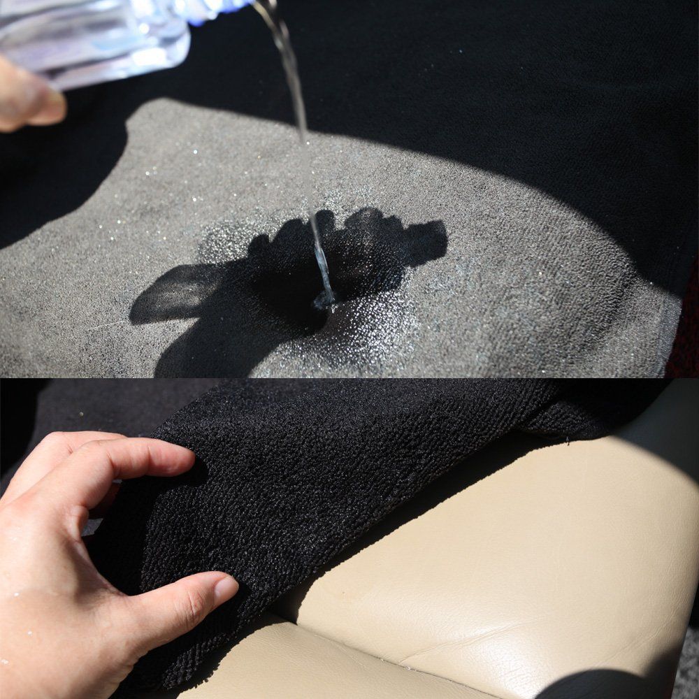 Accessories Black Waterproof Sweat Towel Seat Cover Universal Non-Slip for Car Truck SUV Seat for Dog & Kid Workout Outdoor — image 3