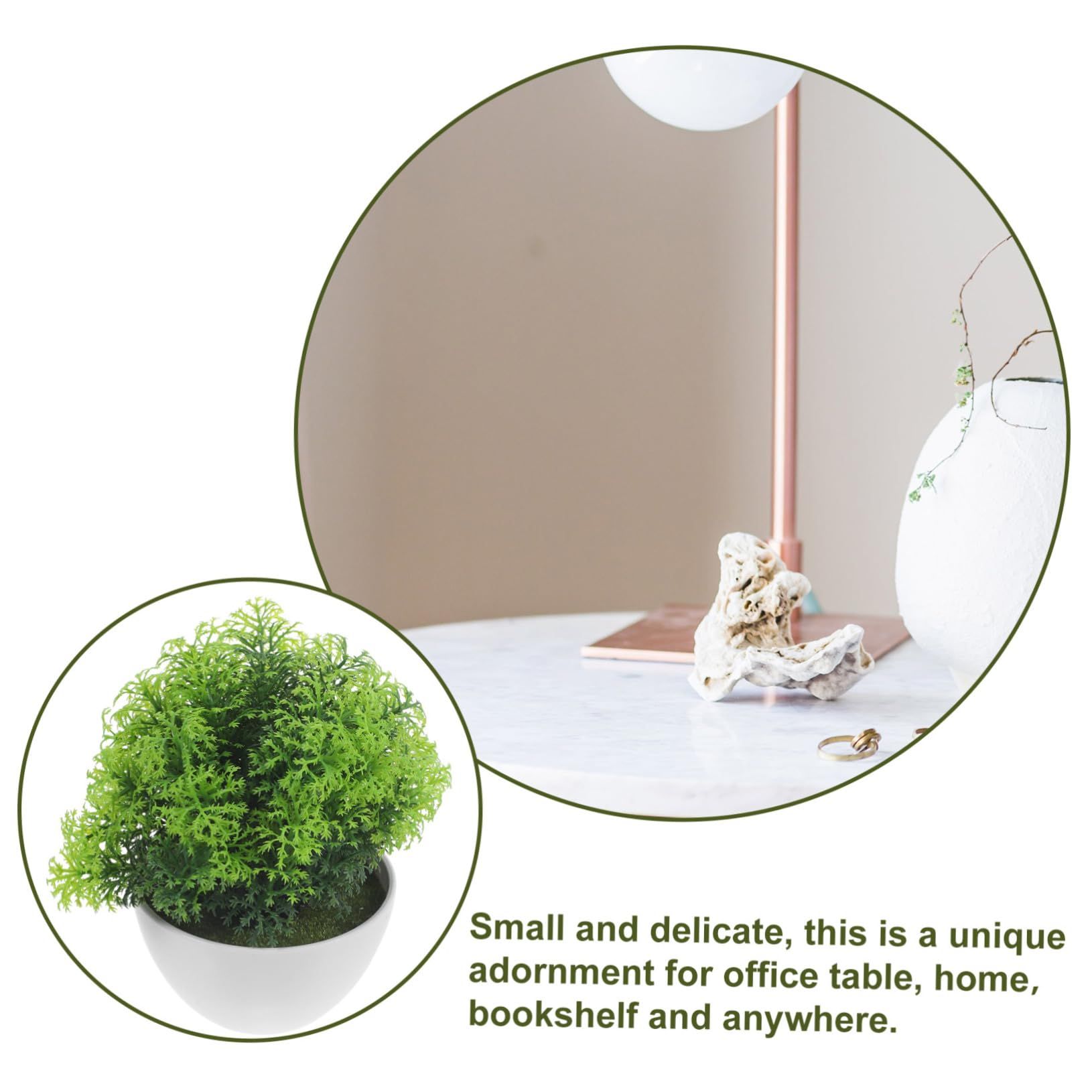 Artificial Potted Plant Artificial Bonsai Decor Artificial Plant Adornments Simulation Plant Artificial Potted Flower Fake — image 2