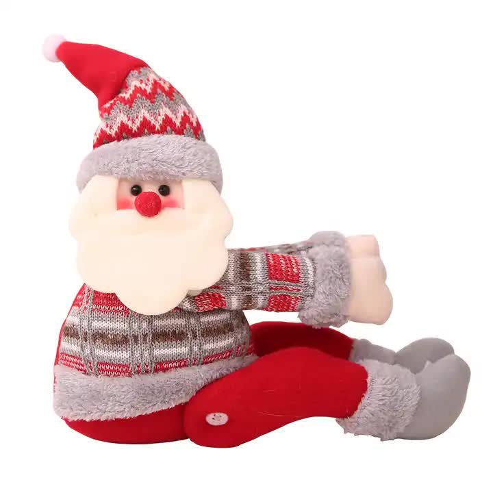 Santa Claus Curtain Tieback - Plush Christmas Curtain Holder for Festive Home Decor 22 × 44cm 2 PCS — image 2