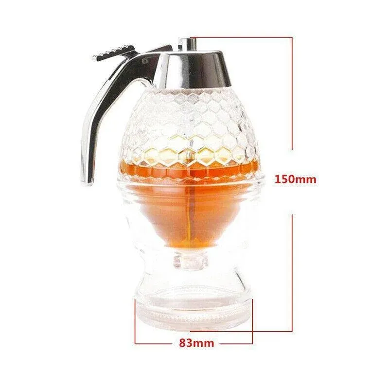 Honey Syrup Dispenser with Stand Bottom Flow Trigger Jar for Kitchen Use — image 3