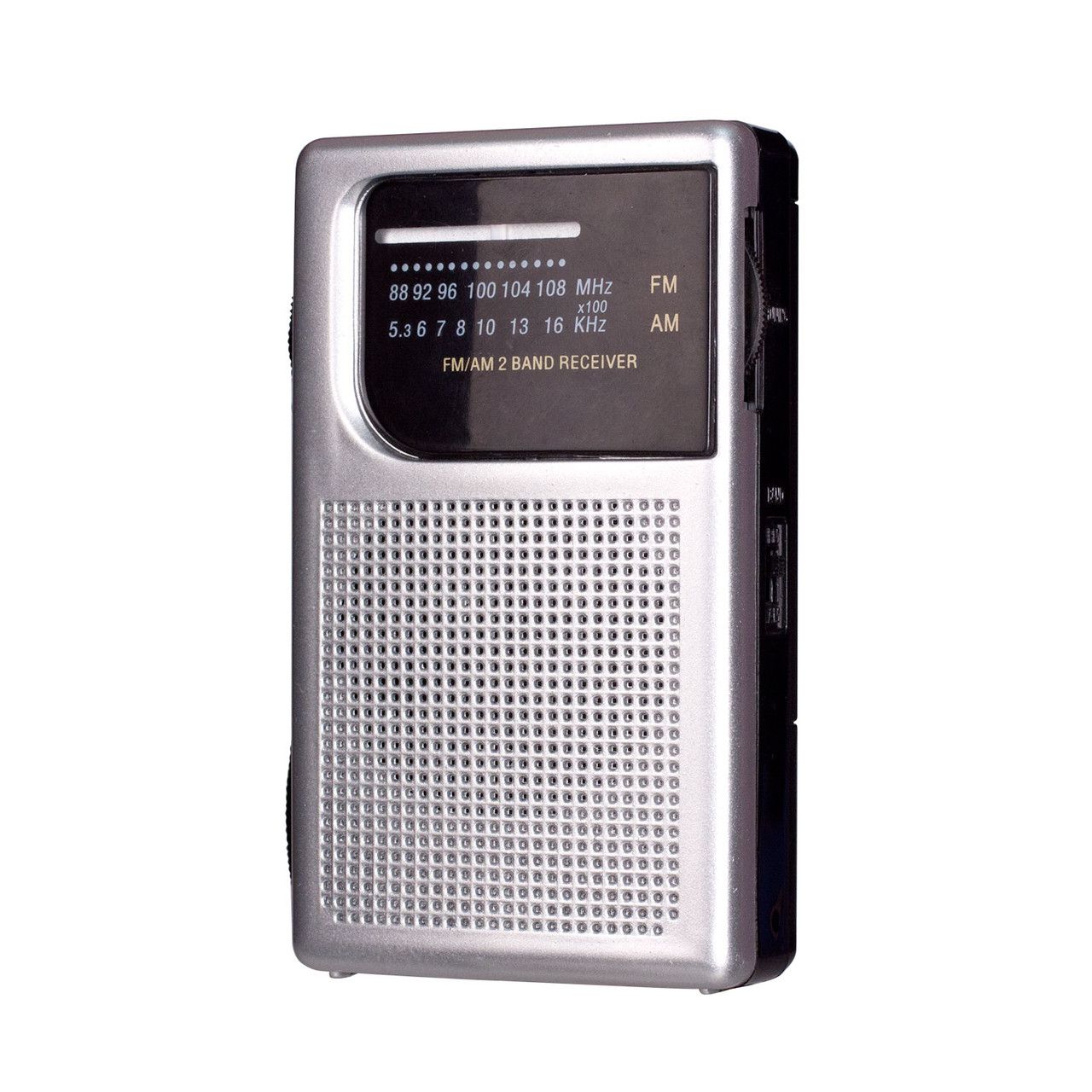 AM/FM Pocket Radio with Built-In Speaker and Earphone Socket — image 4