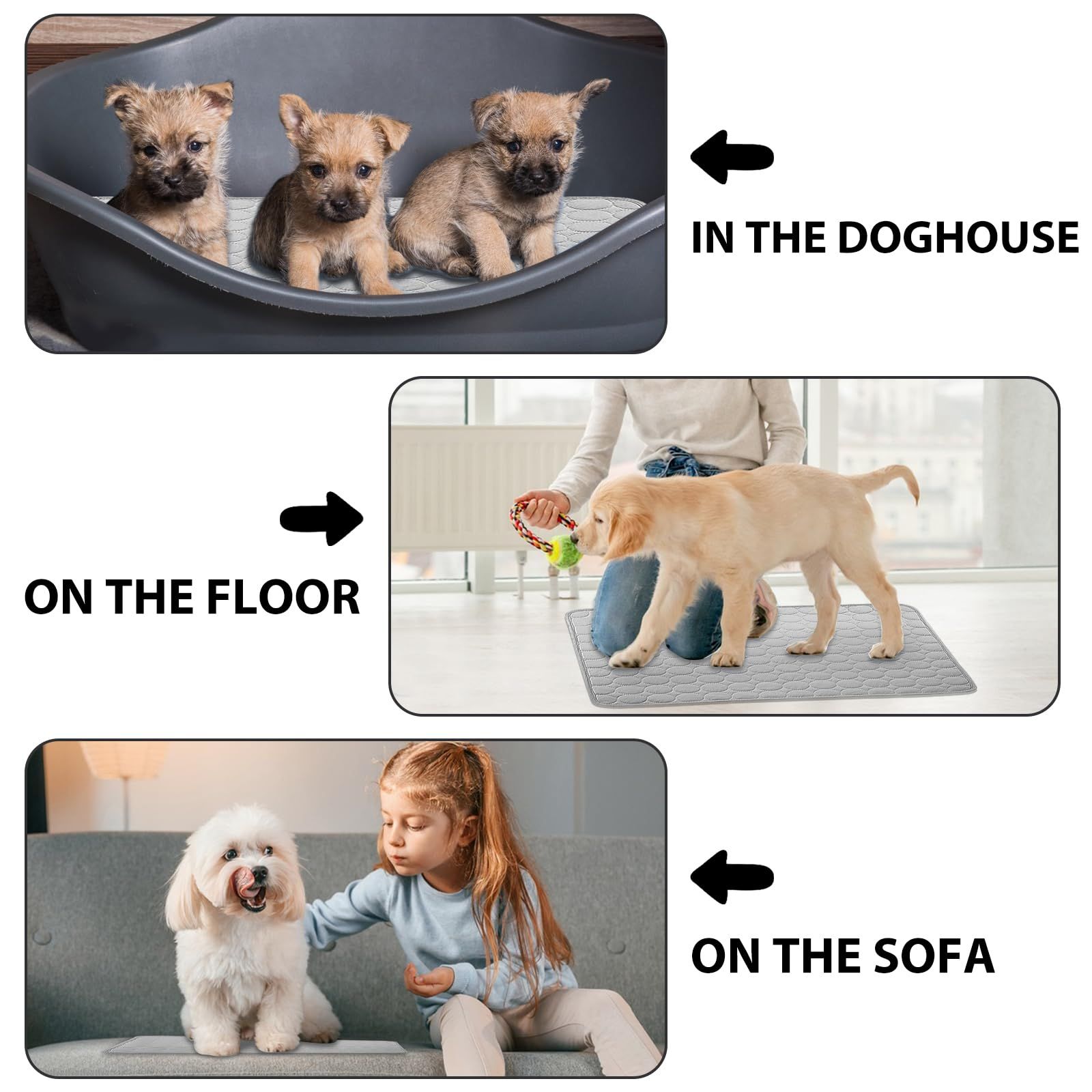 Dog Cooling Mat Large Cooling Pad Summer Pet Bed for Dogs Cats Kennel Pad Breathable Pet Self Cooling Blanket Dog Crate โ image 5