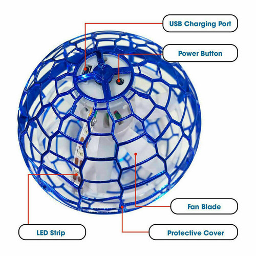 Flying Ball Flynova Pro Spinner Hand Mini Drone Helicopter Hover UFO Toys Gifts — image 6