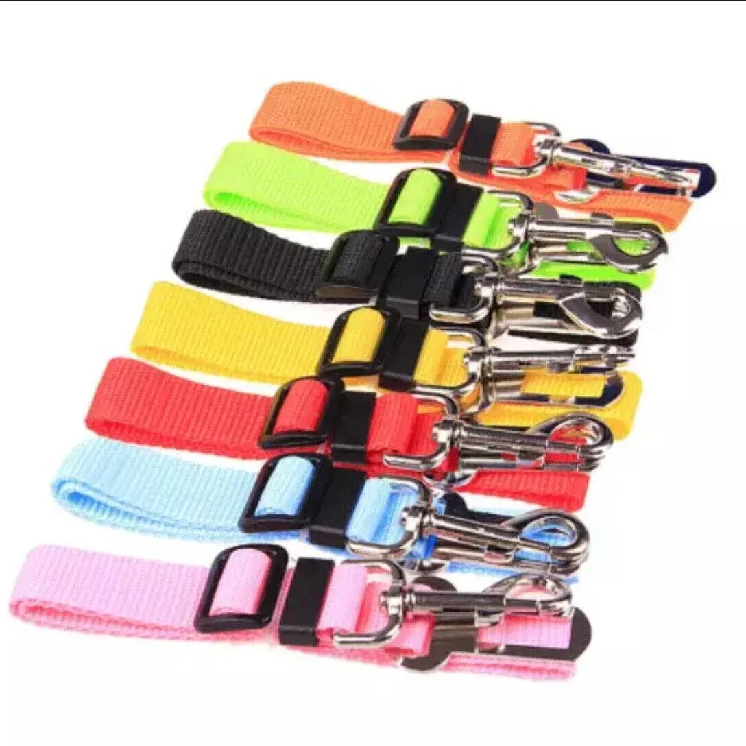 Adjustable Pet Harness Lead for Car Travel with Clip Attachment Nylon Restraint Strap - Blue โ image 3
