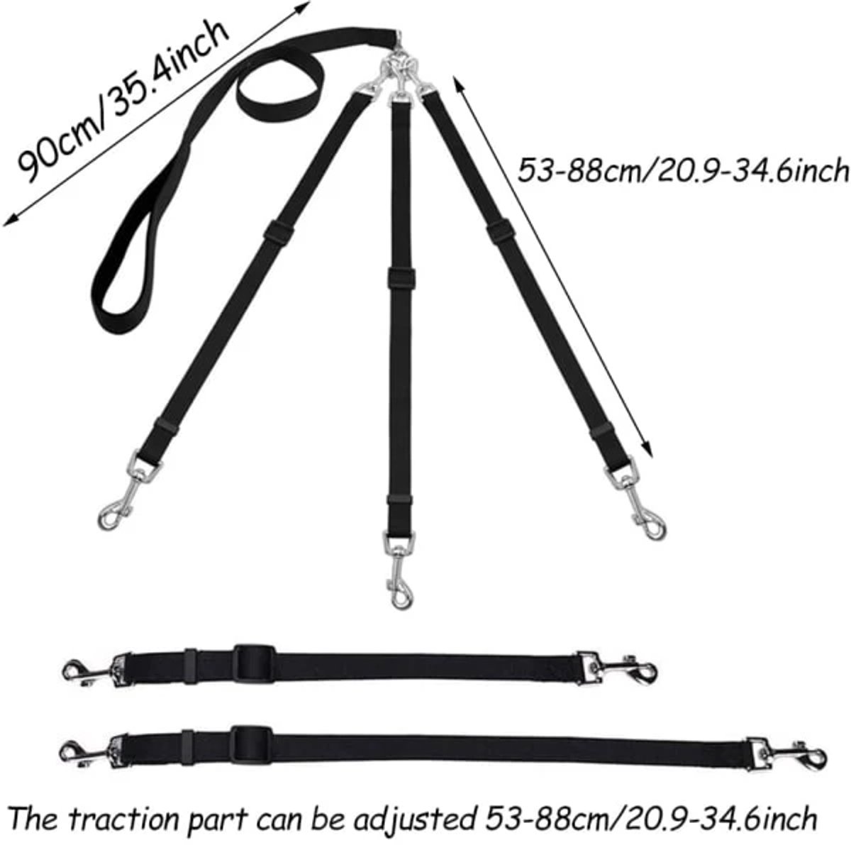 3-in-1 Dog Leash – Adjustable, detachable, for medium-sized dogs — image 3