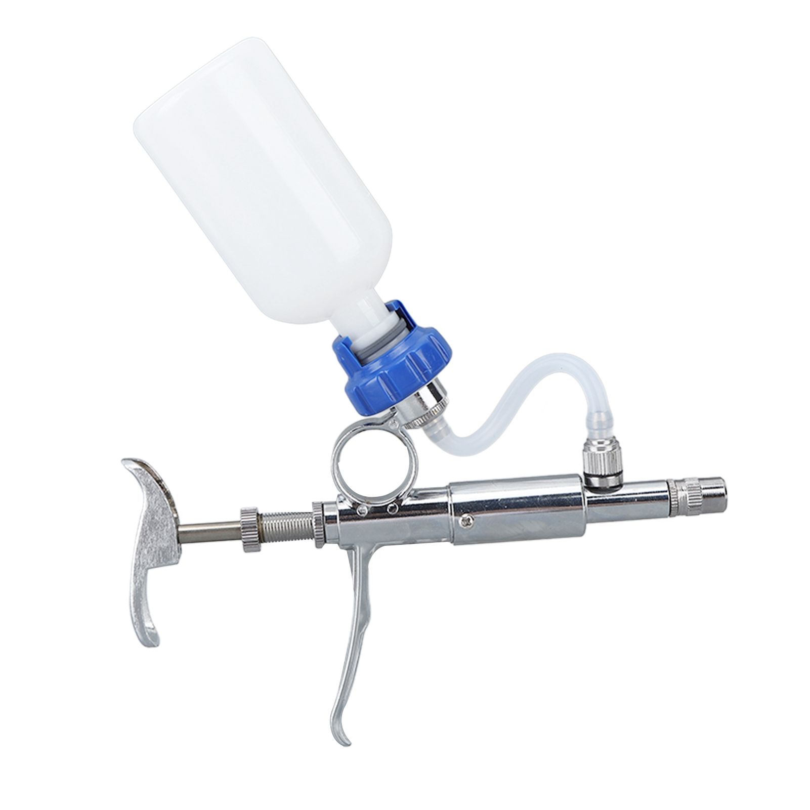 Adjustable Continuous Injection Syringe Stainless Steel Plastic Animal Syringe 5ml Detachable Animal Syringe for Home Farm โ image 4