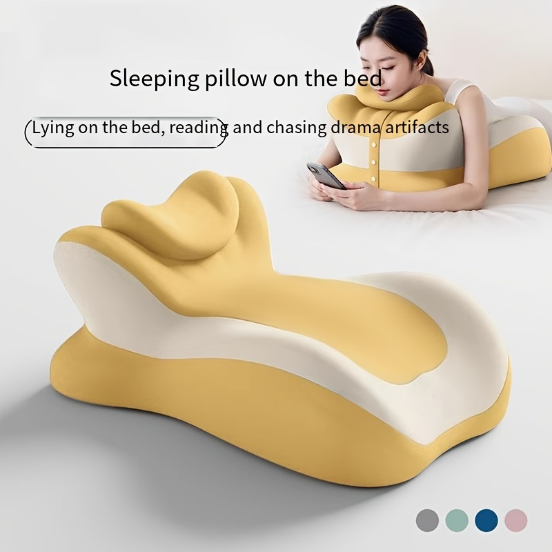 Bed Stomach-Sleep Pillow - Multi-functional Prone Position Pillow for Stomach Sleeping, Phone Use, Reading, Couples Fun Play, Intimacy Aid for Couples, Bed Hip โ image 3