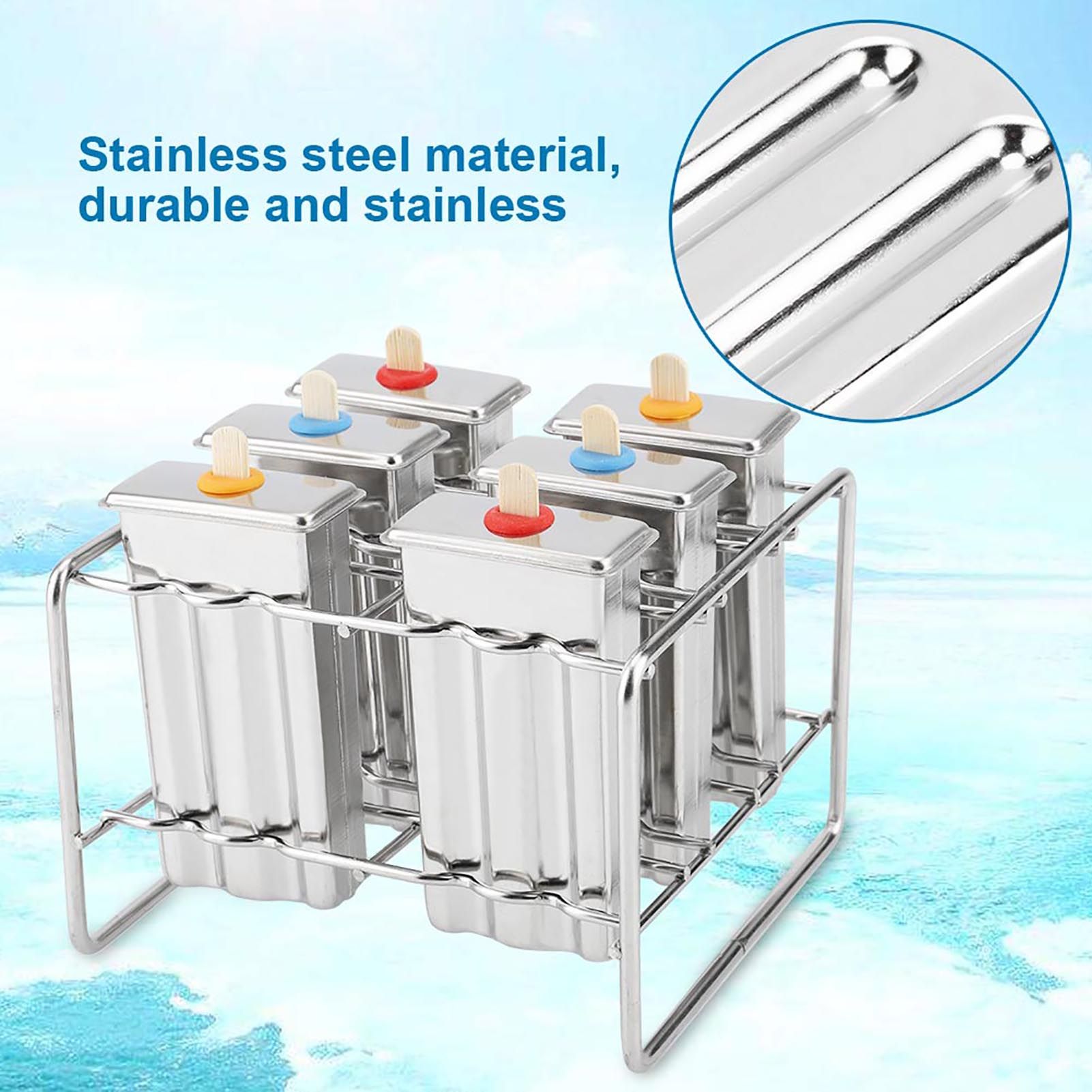 Stainless Steel Molds Ice Cream Industrial Home Kitchen DIY Ice Pop Mould Maker Tool(1#) โ image 3