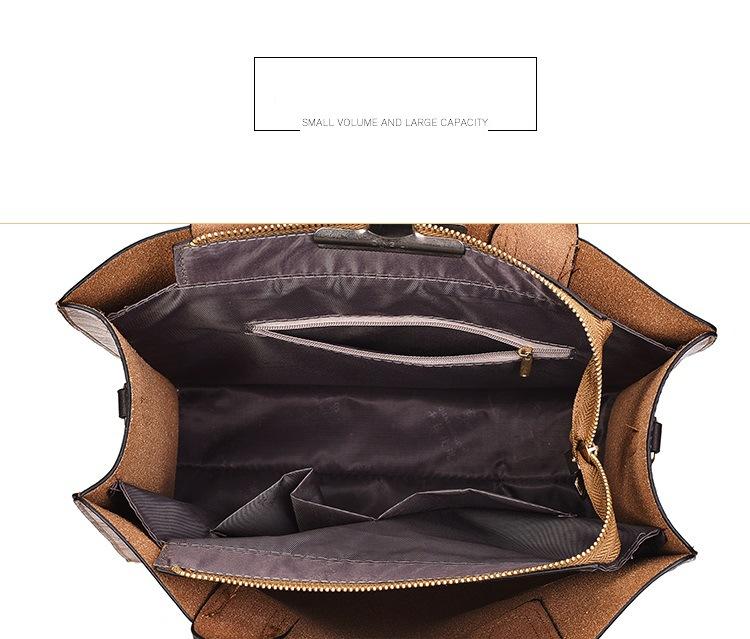 Leather Tote Bags 3-Piece Set Women's Tote + Shoulder Strap + Coin Purse — image 4