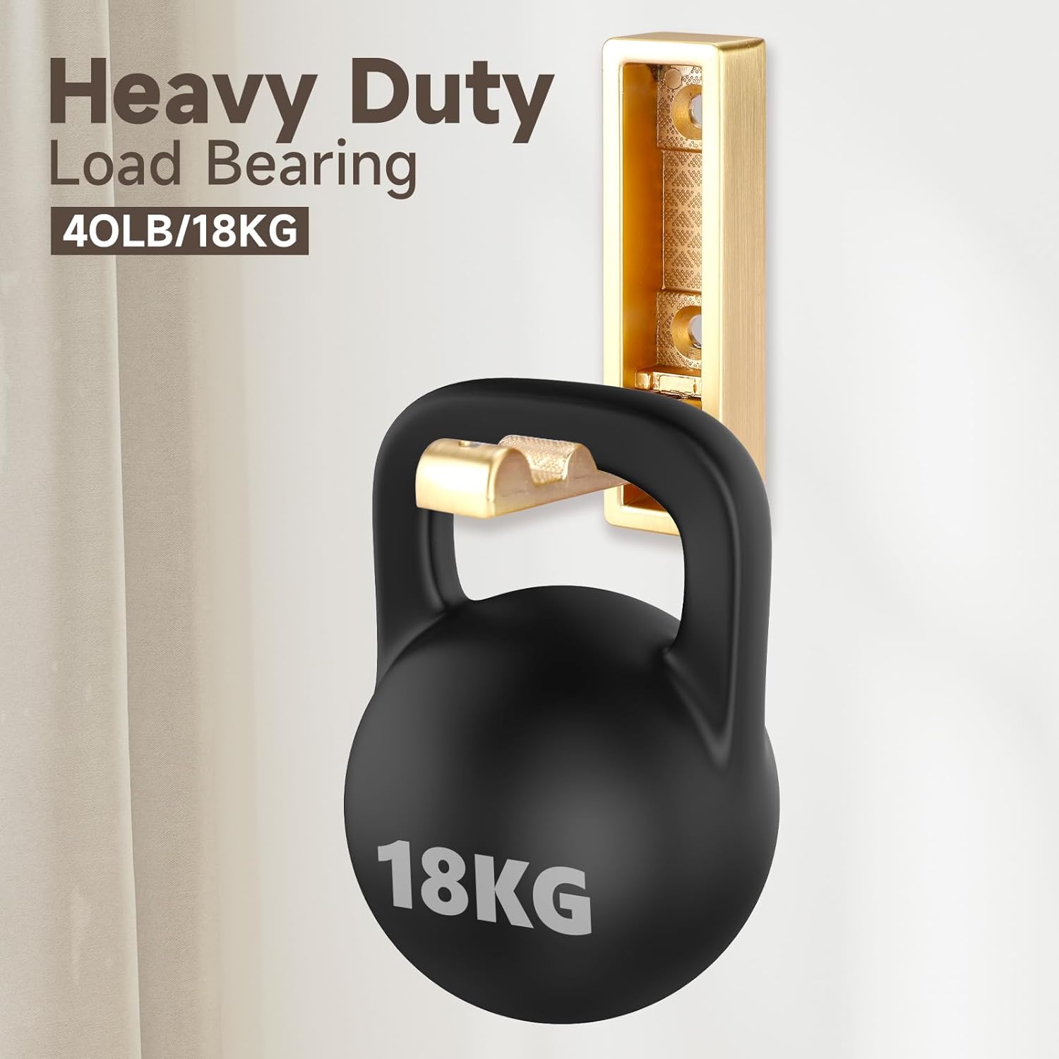 Folding Hooks 4 Pack Foldable Coat Hook Heavy Duty Wall Hooks for Hanging Coats, Towel, Hat, Backpacks (Gold) โ image 5
