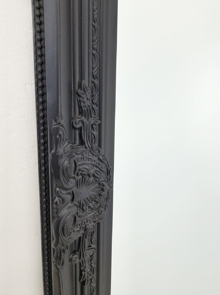 French Provincial Ornate Mirror - Black - Small 80cm x 110cm — image 3