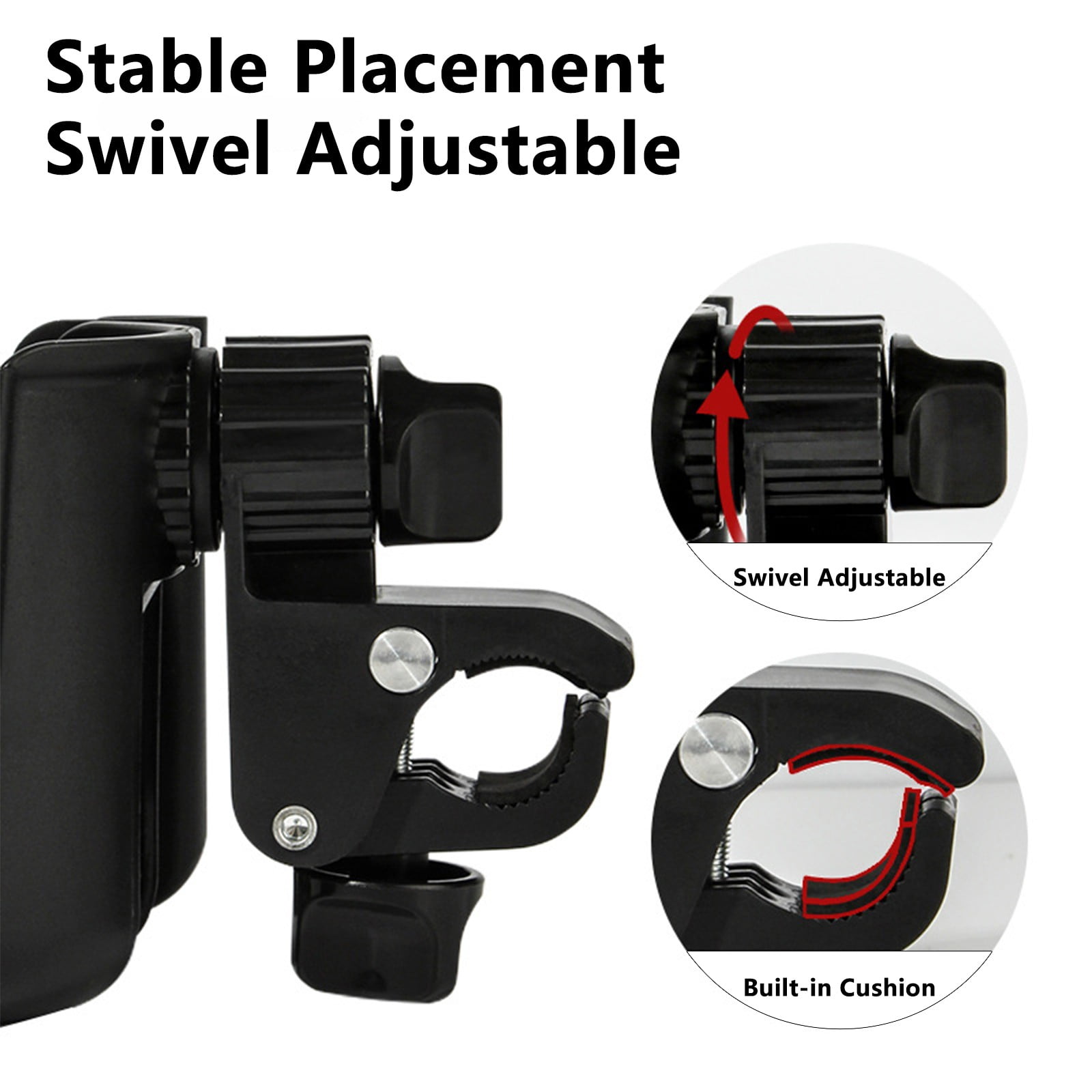 2-in-1 Bicycle Cup Holder with Mobile Phone Holder - Universal Water Bottle Holder, Coffee & Tea Mug Holder, for Electric Bike, Bicycle, Motorcycle, Stroller โ image 6