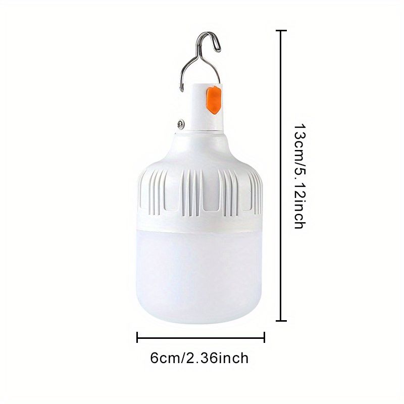 2pcs Smart Rechargeable USB LED Motion Sensor Bulbs, 3 Lighting Modes with Emergency Backup, Hanging Hook for Home & Camping 2pcs — image 3