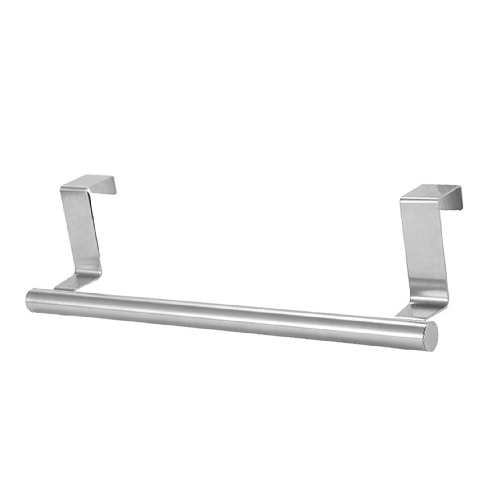 Multi Purpose Stainless Steel Single Bar Towel Rack Hole Free Towel Rack Bathroom Towel Bar S 6.2x23.5cm โ image 2