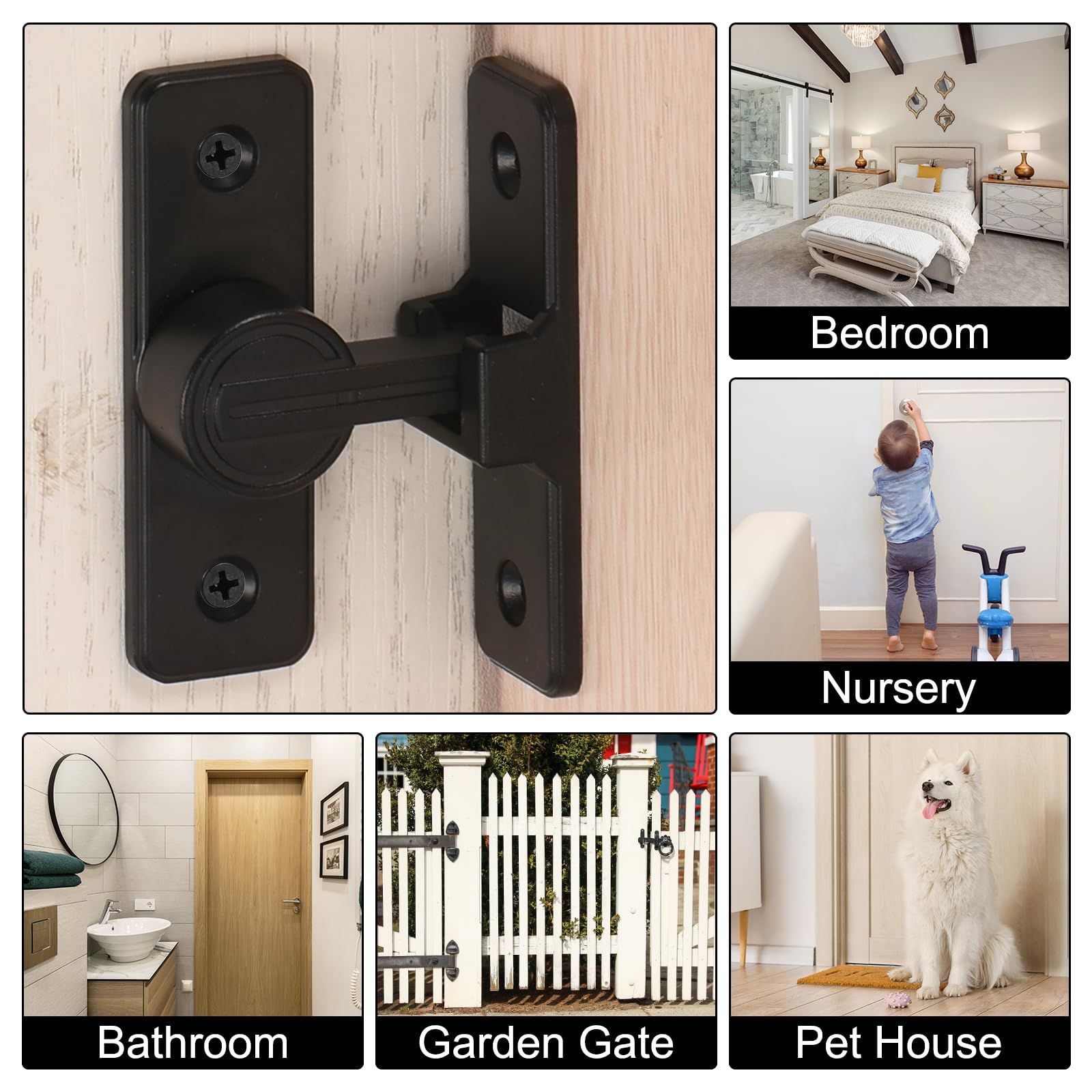 90 Degree Sliding Barn Door Locks — image 5