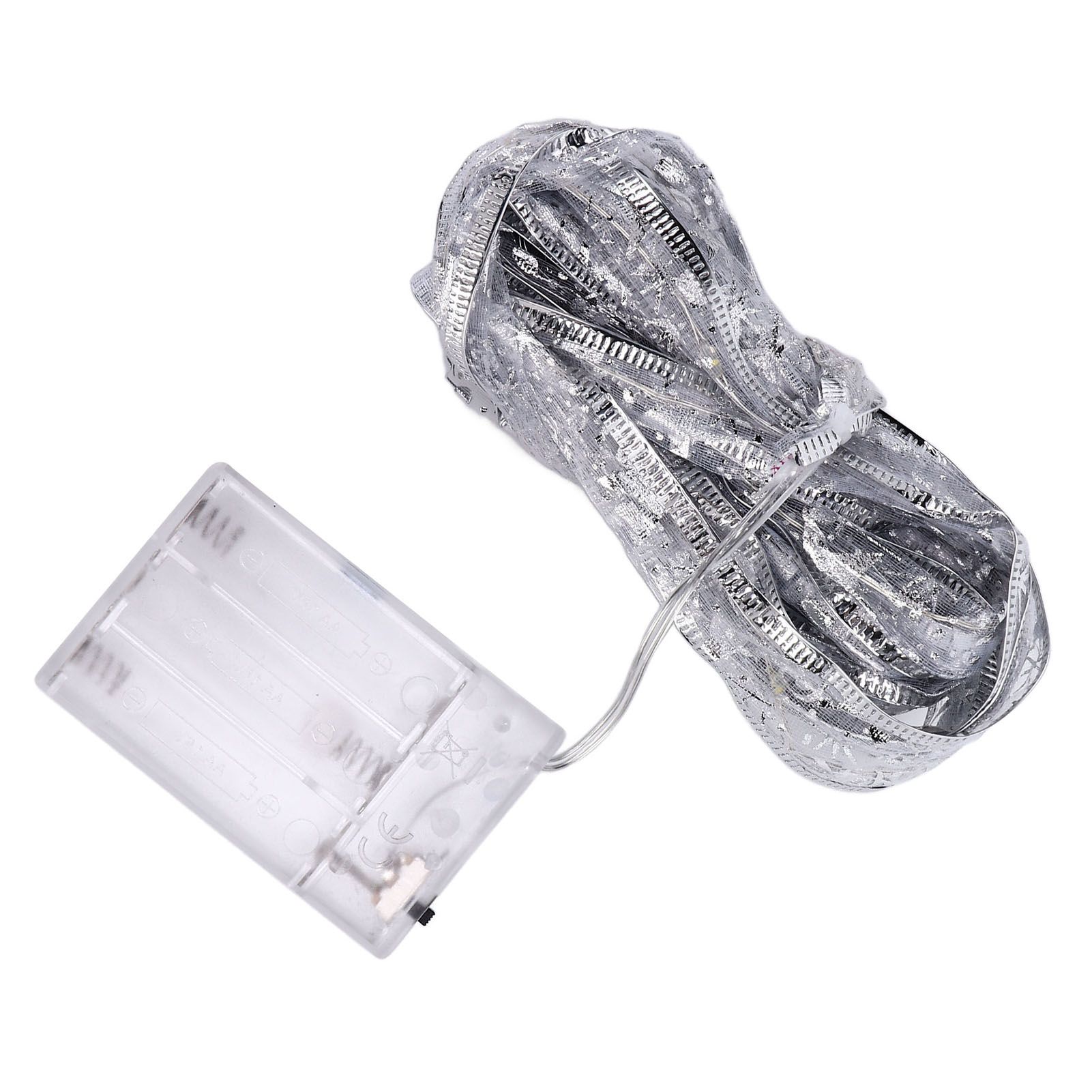 13.12ft LED Christmas Ribbon Light Waterproof Christmas Tree Decorative Light Silver Light RibbonColorful Light โ image 3