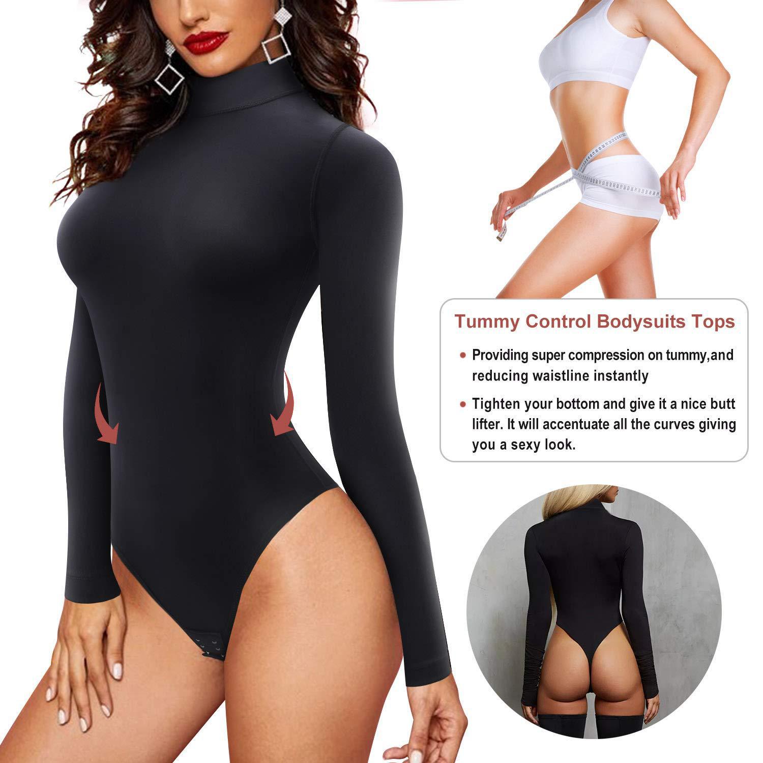 Size XL Black Women's Sexy T-Back Bodysuit Thong Leotard - Milk Silk Round Neck Slim Fit Jumpsuit Base Layer โ image 3