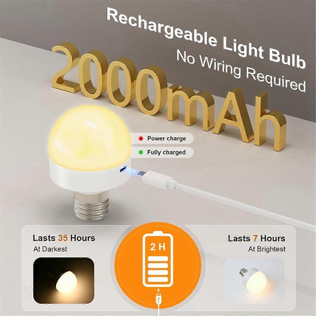 Rechargeable LED Bulbs with Remote E26 Battery Backup โ image 3