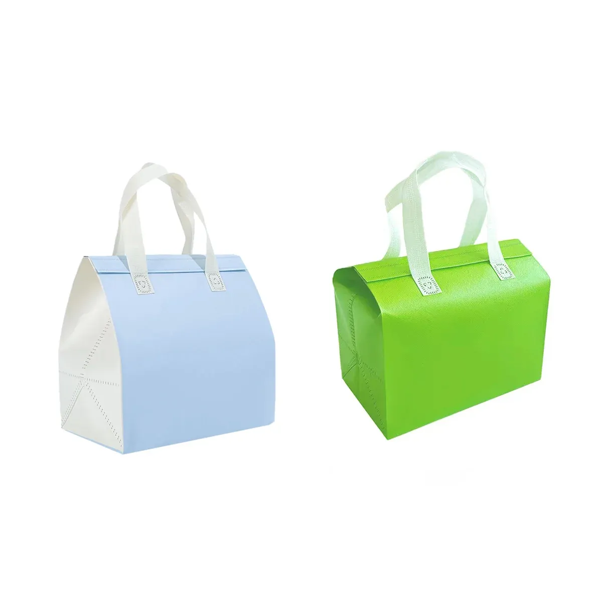 Packaging Bags 50pcs Thermal Insulated Takeaway Carrier Bags for Cups and Boxes - Blue โ image 3