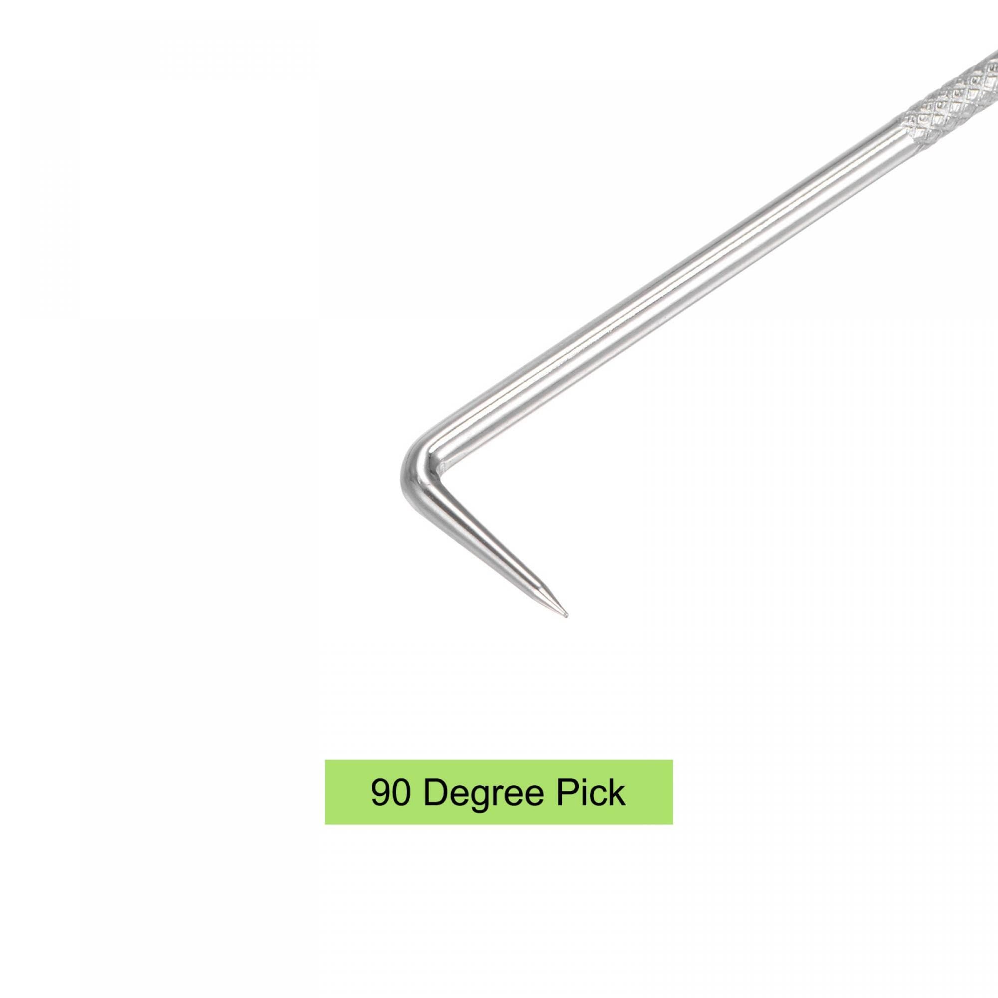 90 Degree Pick Hook 6.69" Puller Remover Removal Tool for Oil Seal/O-rings, Gasket, Hose 2Pcs โ image 4