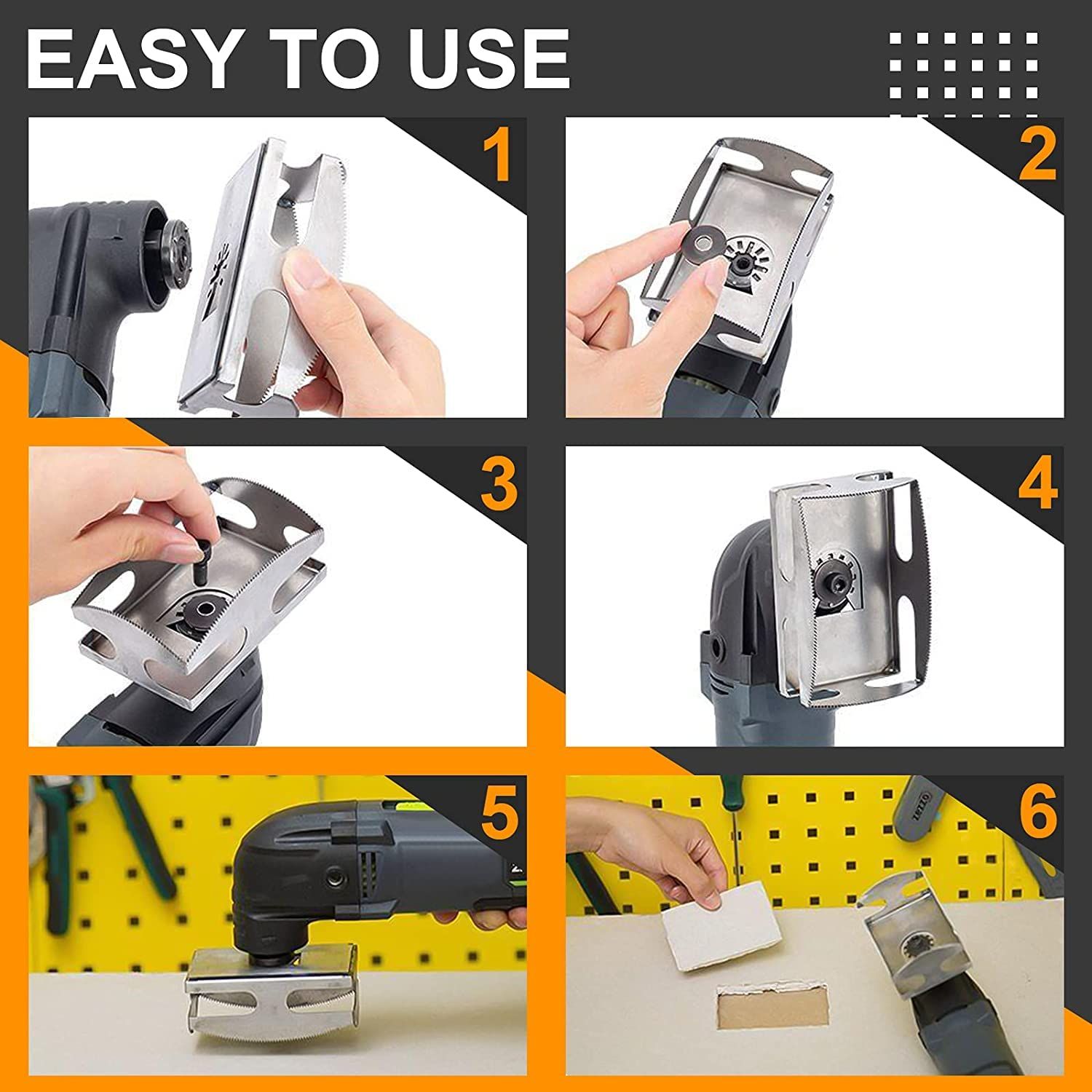 2PCS Slot Cutter, Square Rectangle Stainless Steel Milling Cutter Carving One Step in Place Slot Cutter, Plastic Metal, Wood — image 3