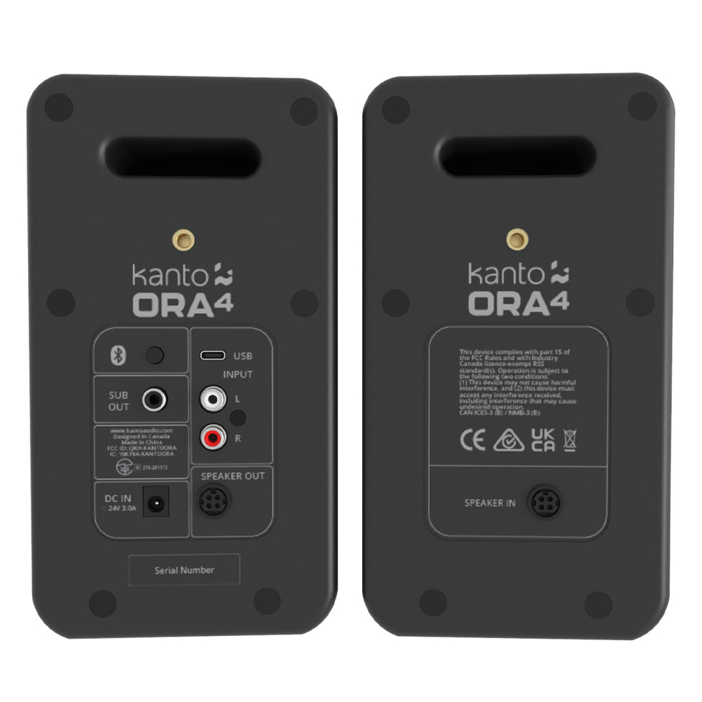 Kanto ORA4 140W Powered Reference Speakers with USB-C Input and Bluetooth - Black, Pair — image 6