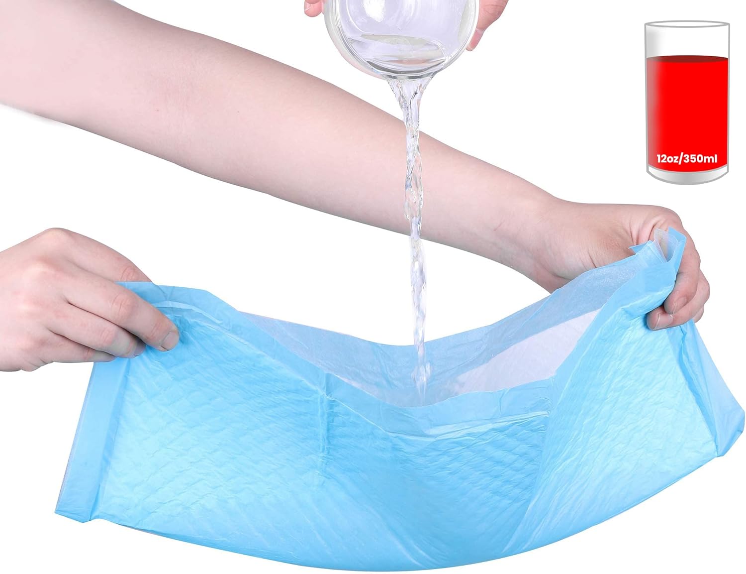 (100 Pads) Ultra Absorbency Pet Toilet Training Pads 18" x 13" Moisture Locking Technology Turns Liquid into Gel - Perfect for Rabbits and Guinea Pigs — image 6