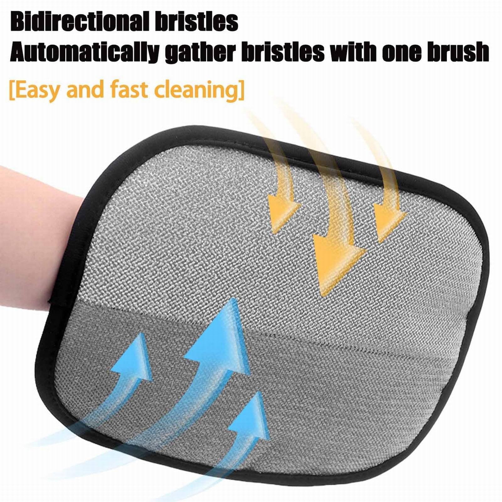 Pet Hair Removal Gloves, 1 Glove*2 Pet Hair Removal Glove Double Reusable Pet Hair Remover Electrostatic Gloves for Couch Furniture Clothing One Size*2 Black*2 â image 5
