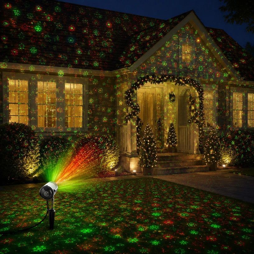 Outdoor Waterproof Red Green Laser Projector Light, Nice Holiday Gift — image 3