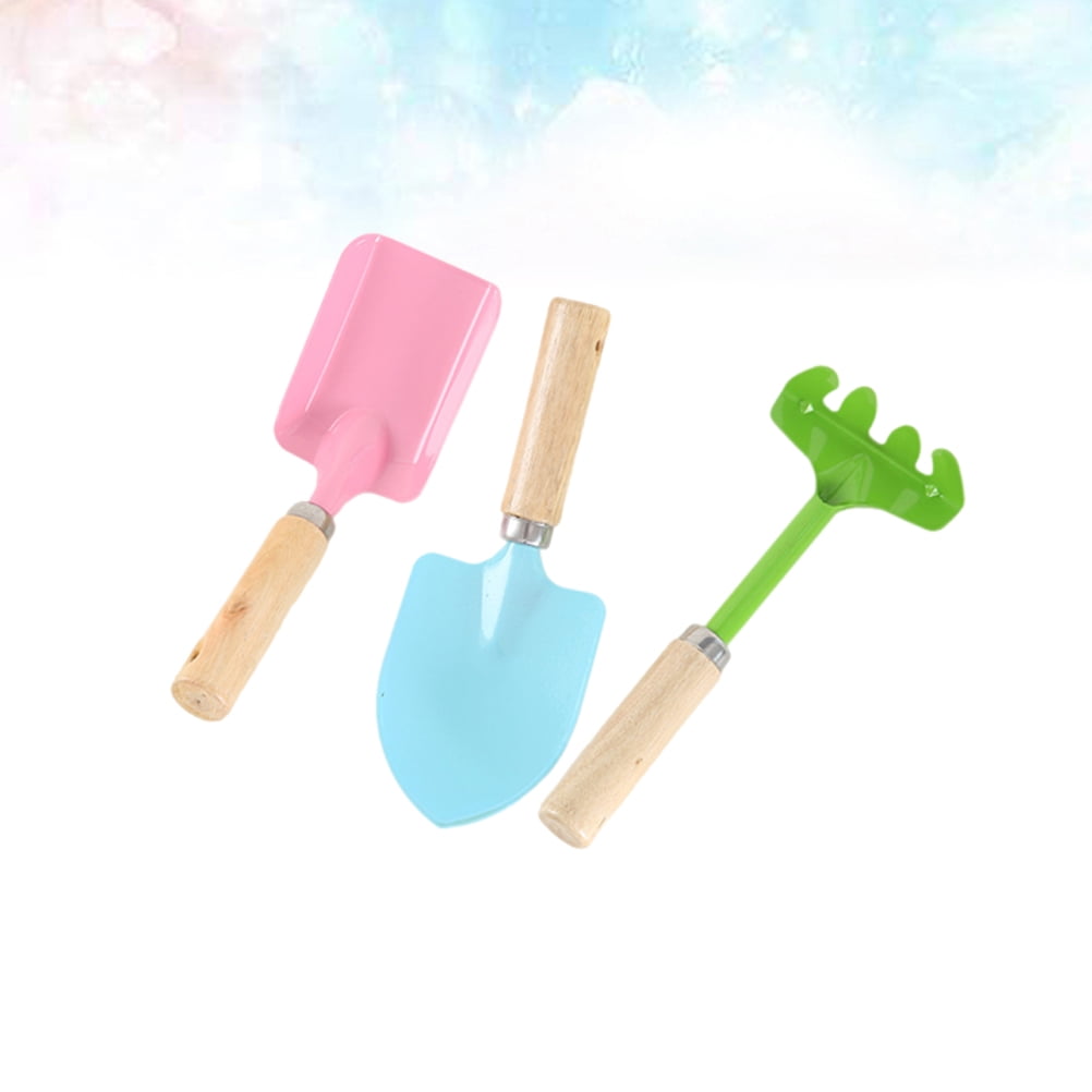 kids digging set Garden Tools Set Iron 3Pcs for Gardening Tools โ image 3