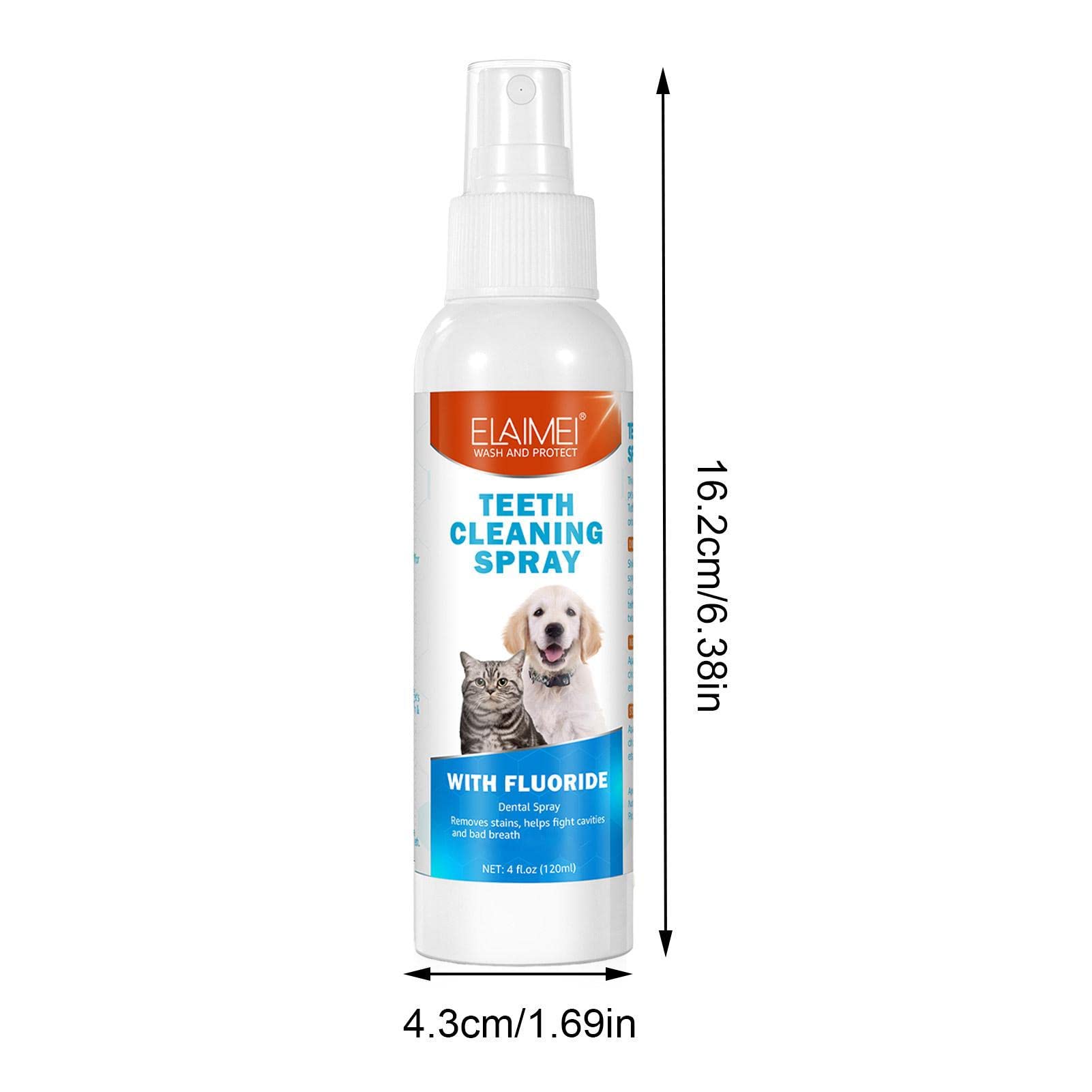 2 Pcs Pet Oral Breath Freshener Spray 120ML EACH — image 4