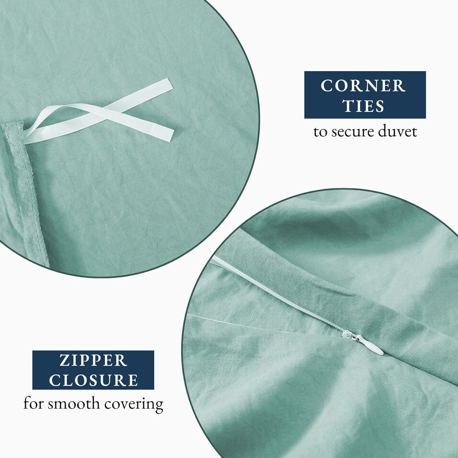 Hotel Soft Microfiber Duvet Cover Set-2000TC Quilt Cover Set & Pillowcases -1 Donna Cover Zipper Closure & 1 x Pillowcases-Breathable Bedding - Wrinkle, Fade — image 5