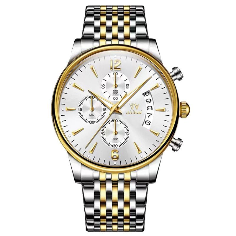 Men'S Watch Business Watch Sports Watch Multifunctional Watch Quartz Watch - Black - Size Man — image 3