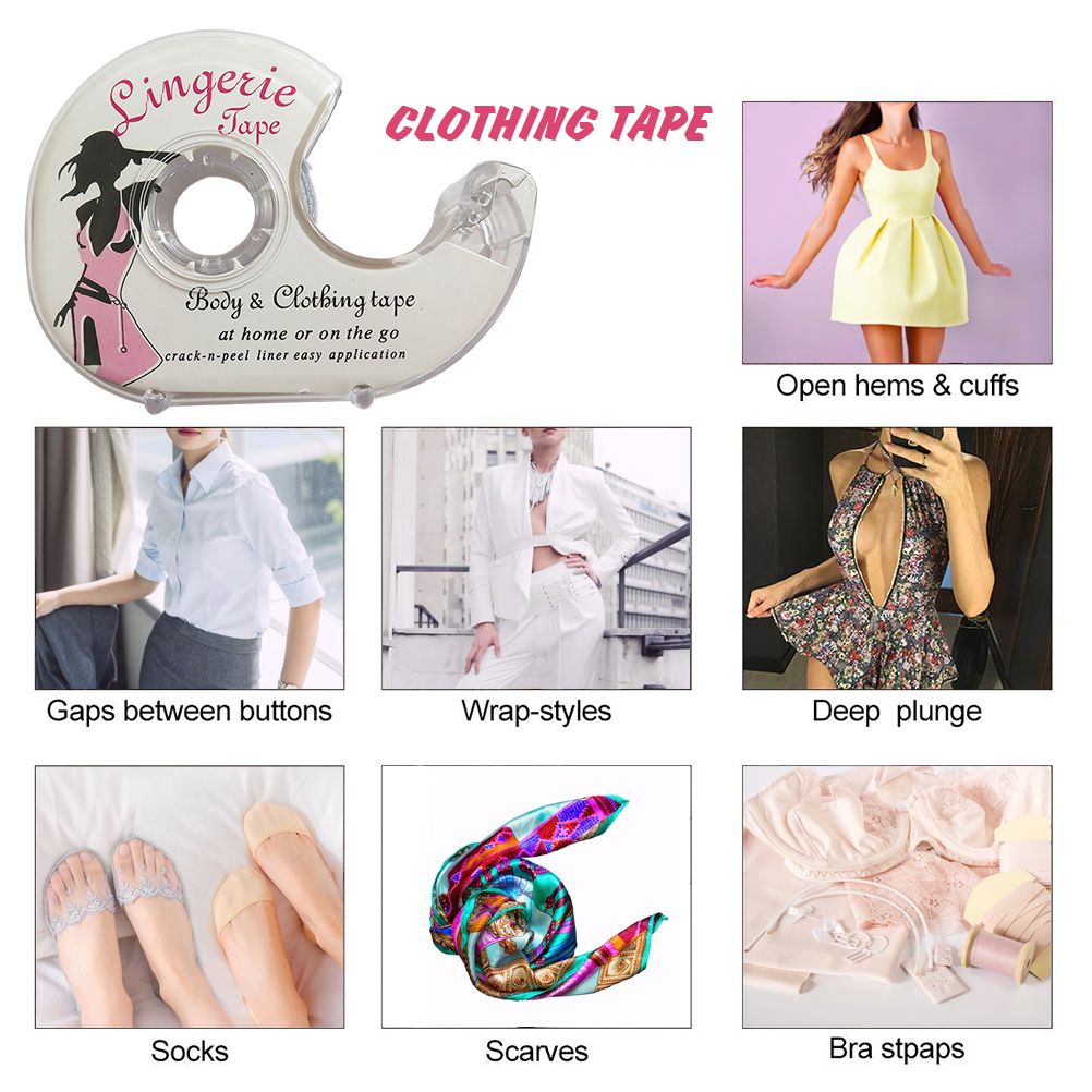 5M Transparent Double Sided Clothing Tape Invisible Nonslip Fixed Sticker โ image 4