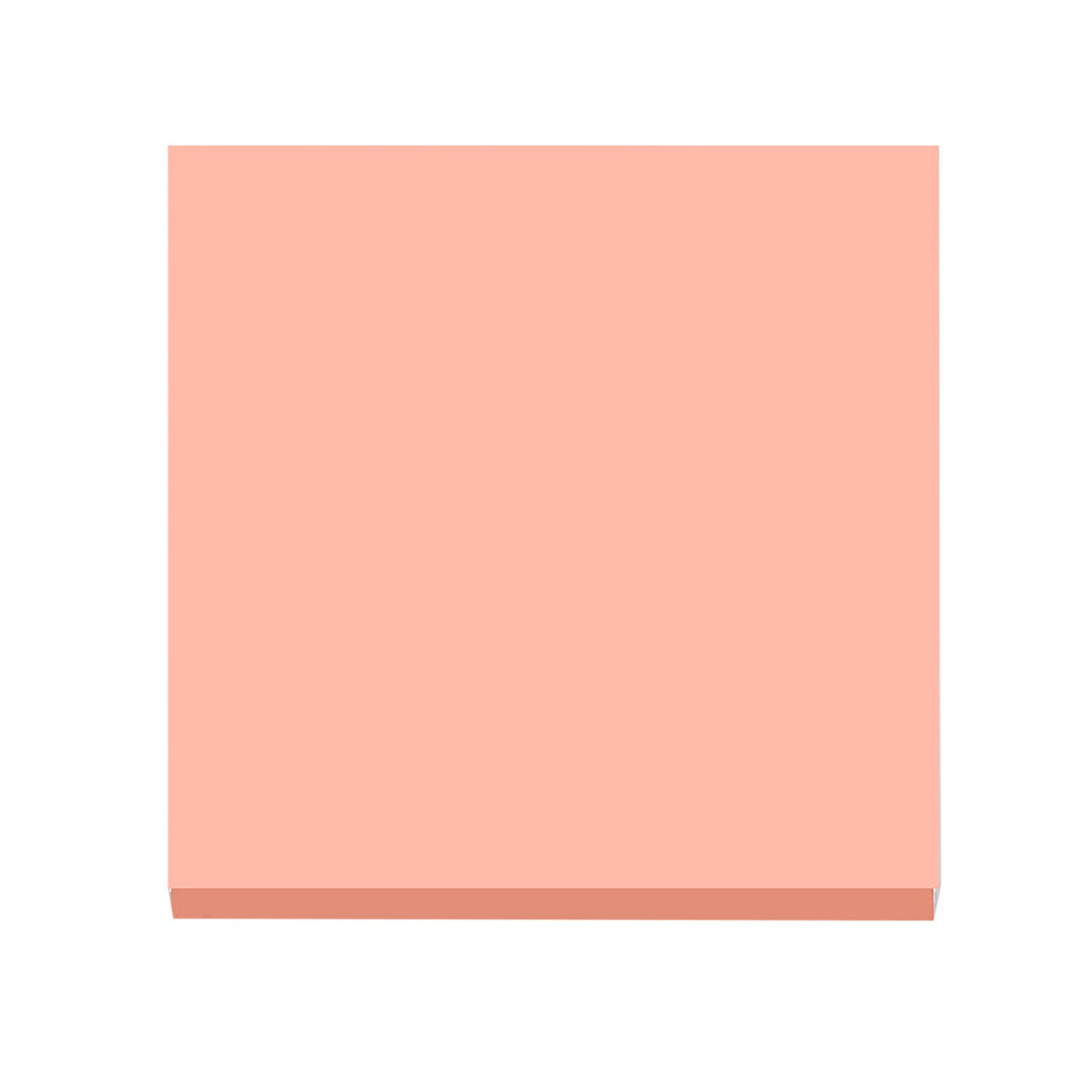 Premium 7.6 x 7.6 cm Sticky Notes Pad, Strong Adhesive Colourful Memo Pad, 100 Sheets for Office Home Reminders, Light Pink