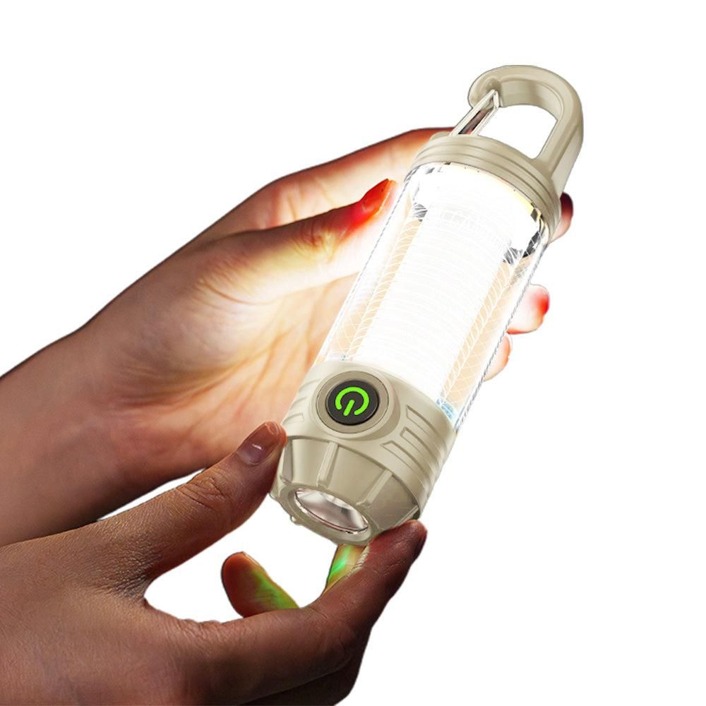 LED Camping Keychain Light - Mini Lantern with Hook for Outdoor Use Blackish Green โ image 6