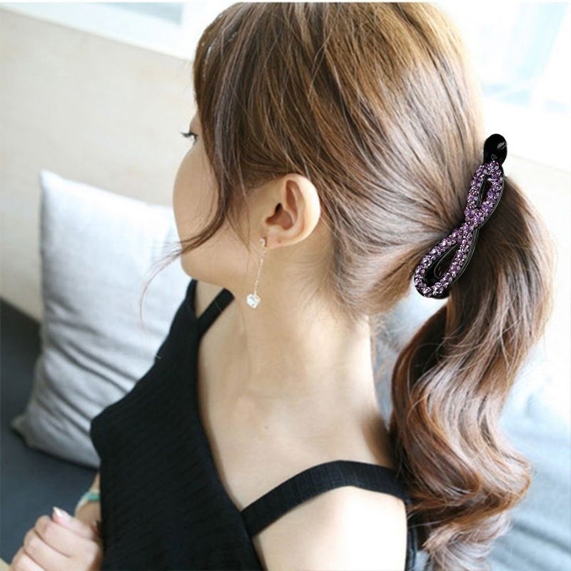3 pcs hair clips barrettes for women Girl Rhinestone Hair Claw Tree Leaf Geometric Imitation Barrettes Hairpin Retro Crystal โ image 2