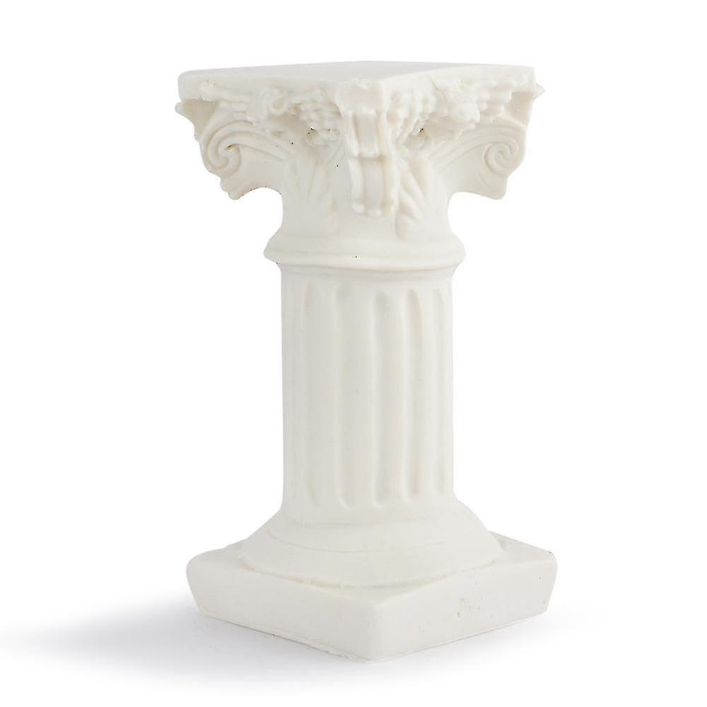 White Roman Pillar Greek Pillar Statue Indoor and Outdoor Modern Style Mini Resin Decoration (1 pc, white) — image 4