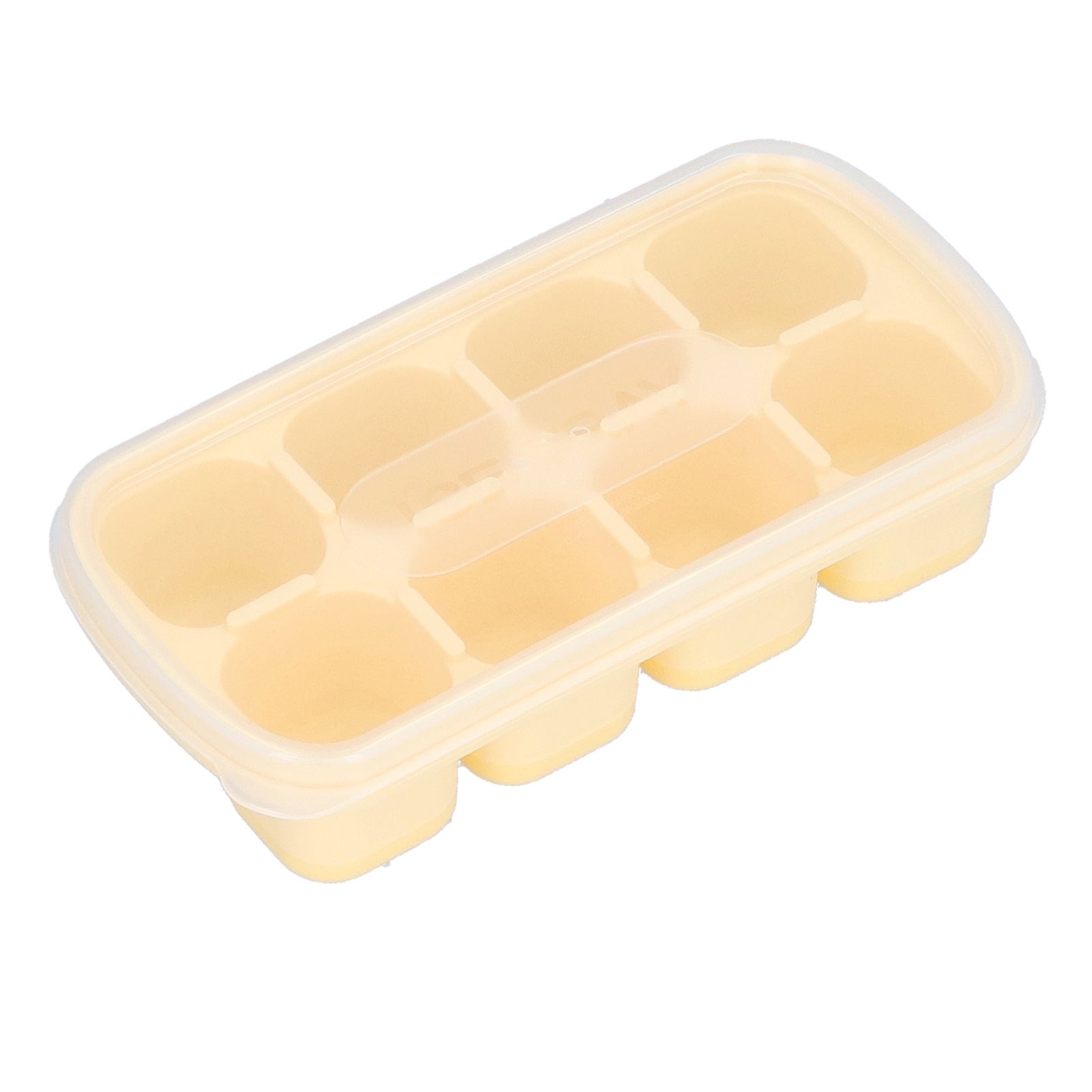 8 Grid Ice Cube Tray with Lid Food Grade Household Ice Cube Mold for Home KitchenYellow โ image 4