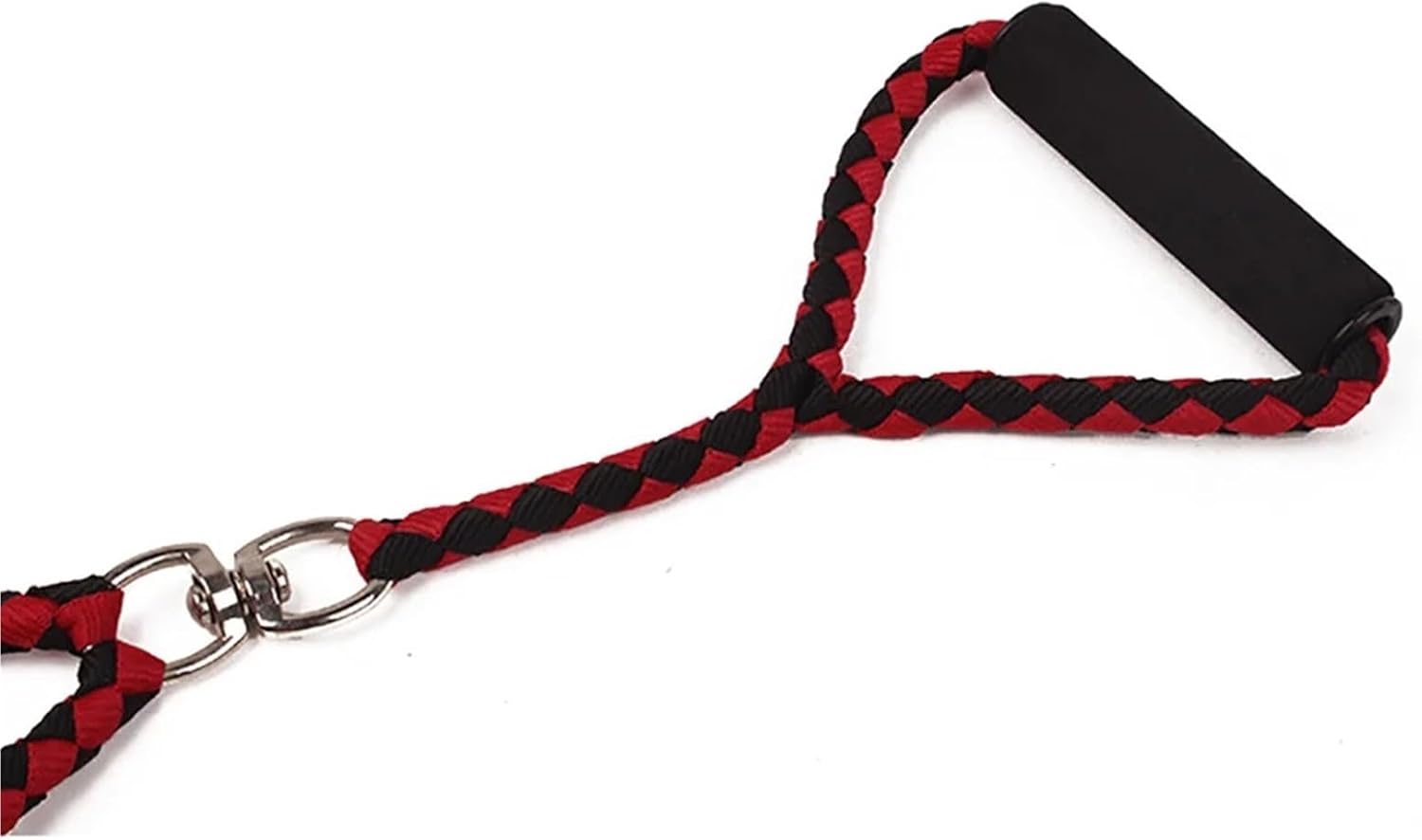 1.4m Double Dog Leash with Red and Yellow Design - Adjustable Pet Harness Lead for Dogs — image 3