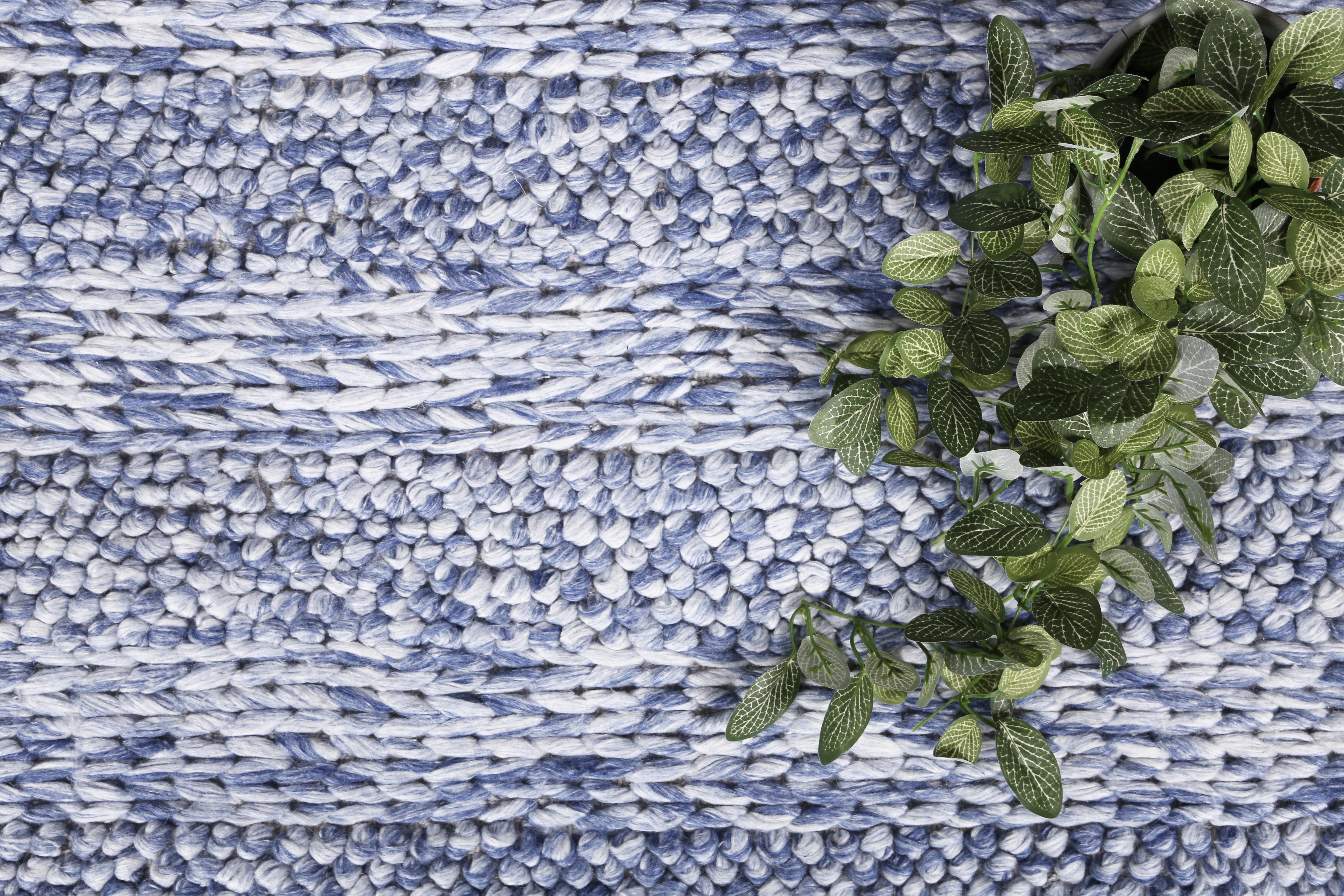 Harlow Ringlets Blue Wool Blend Rug 200x290 โ image 2