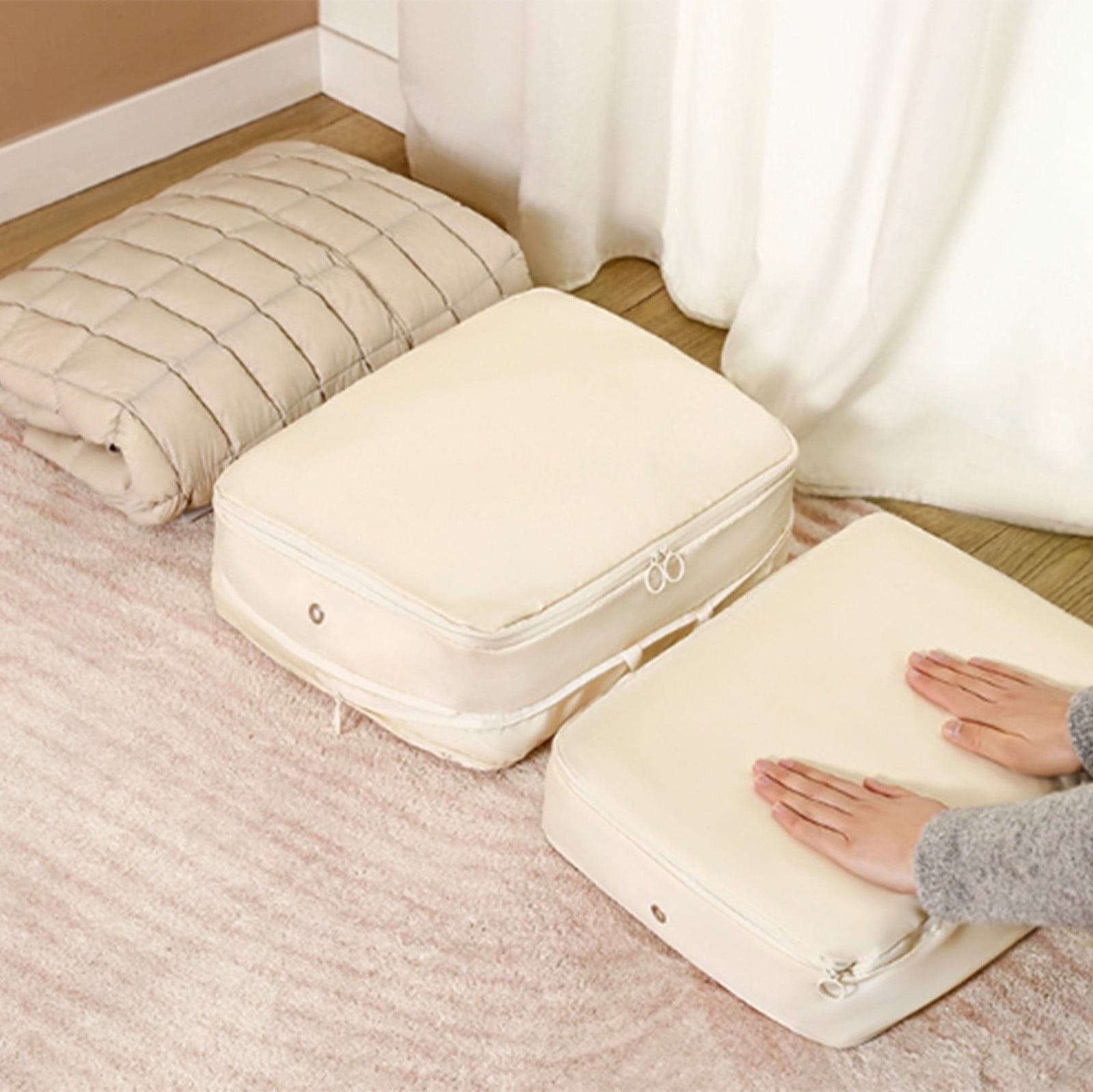 Ultra Space Saving Self Compression Organizer Bags