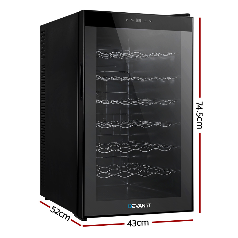 Devanti Wine Fridge Cooler 28 Bottles β image 2