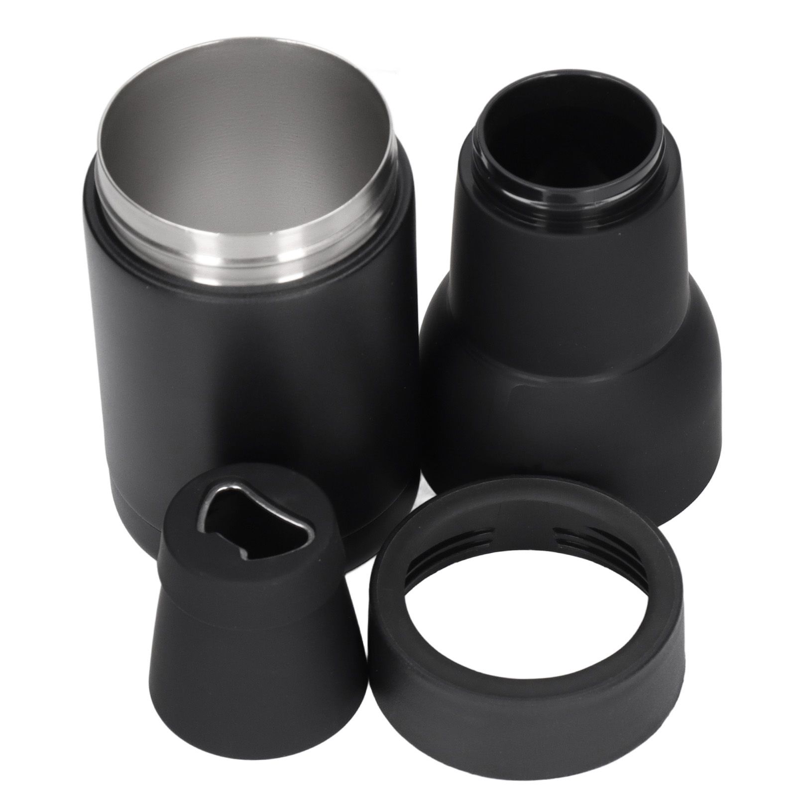 Vacuum Double Wall Stainless Steel Can Insulation and Cold Storage Tank with Bottle Opener Black โ image 2